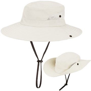 Rnemitery Sonnenhut Sonnenhüte Damen UV-Schutz Faltbar Angeln Hut mit Pferdeschwanz-Loch