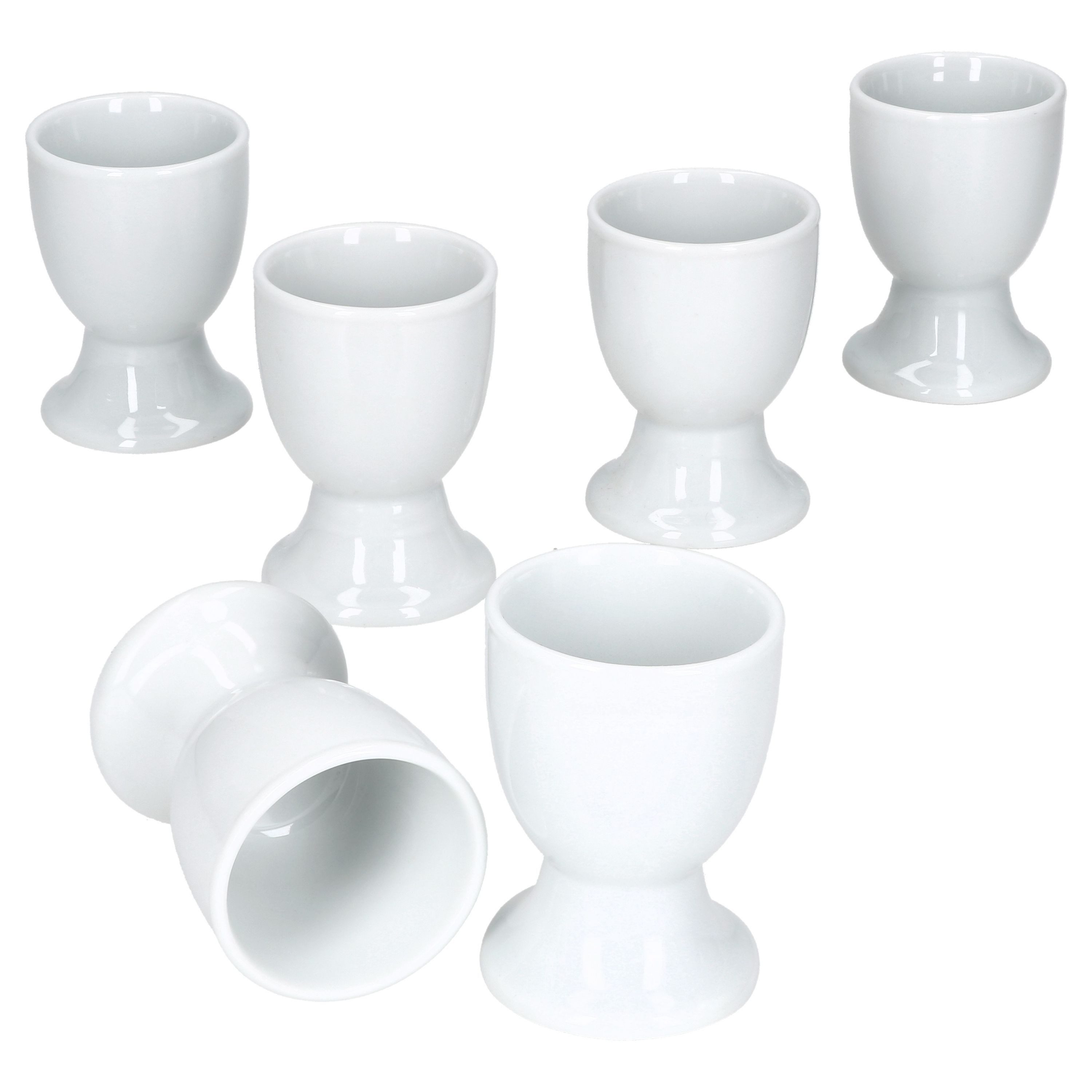 MamboCat Eierbecher 6er Set Lotta Eierbecher weiß Porzellan für 6 Personen – Bild 2 von 5