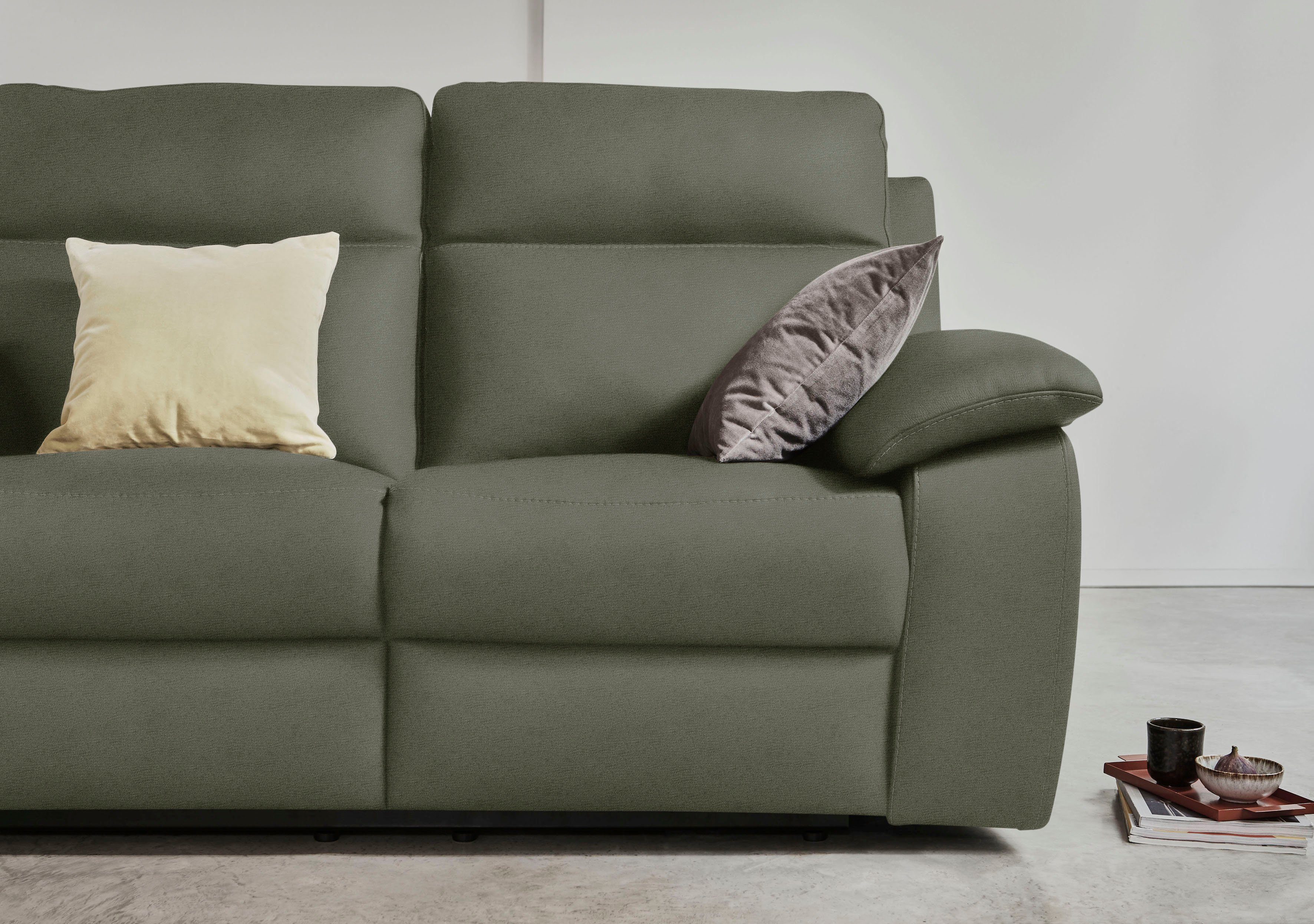 Nicoletti Home 3-Sitzer, Breite 203 cm, wahlweise mit oder ohne elektrische Relaxfunktion | Einzelsofas