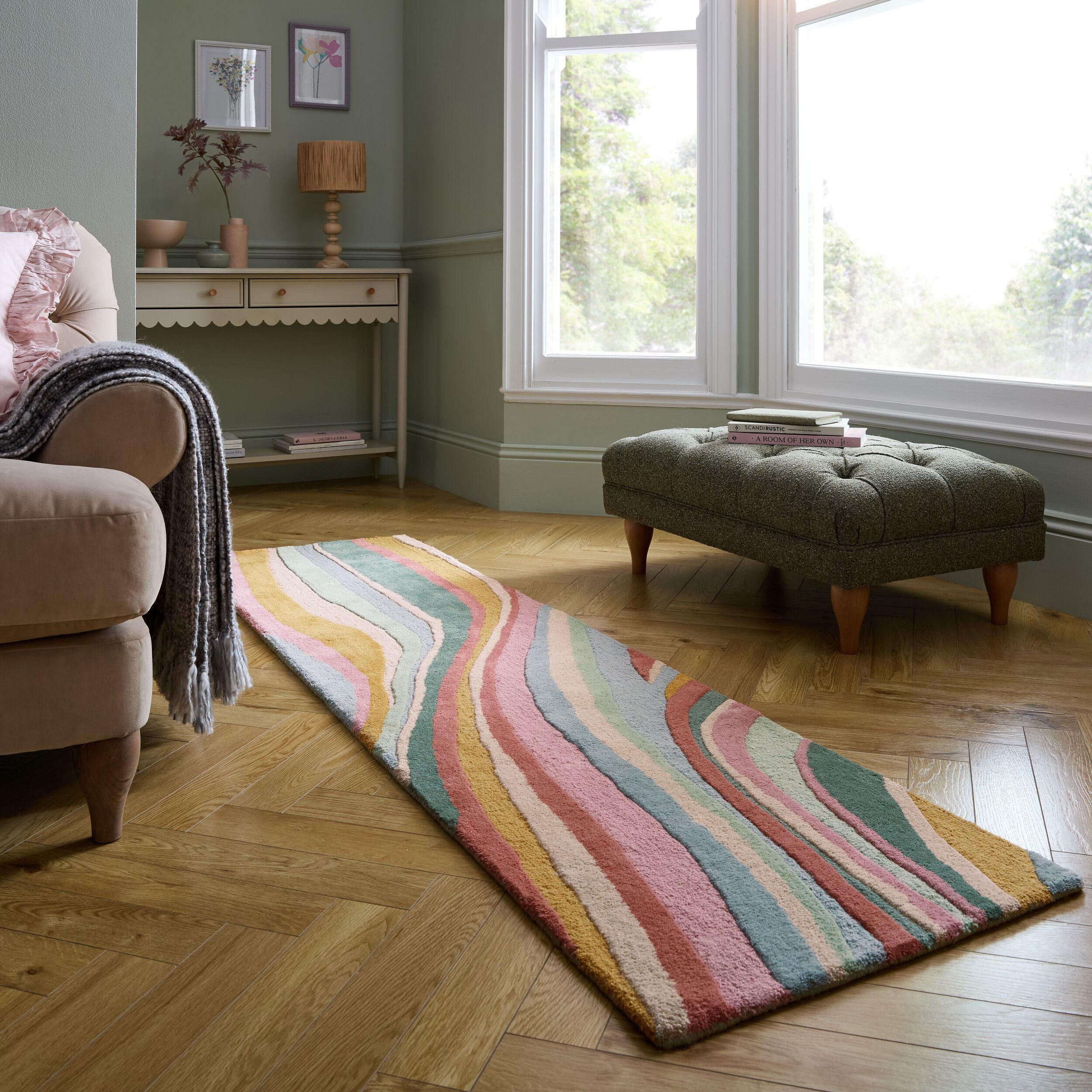 FLAIR RUGS Wollteppich Abstract Flow, rechteckig, günstig online kaufen