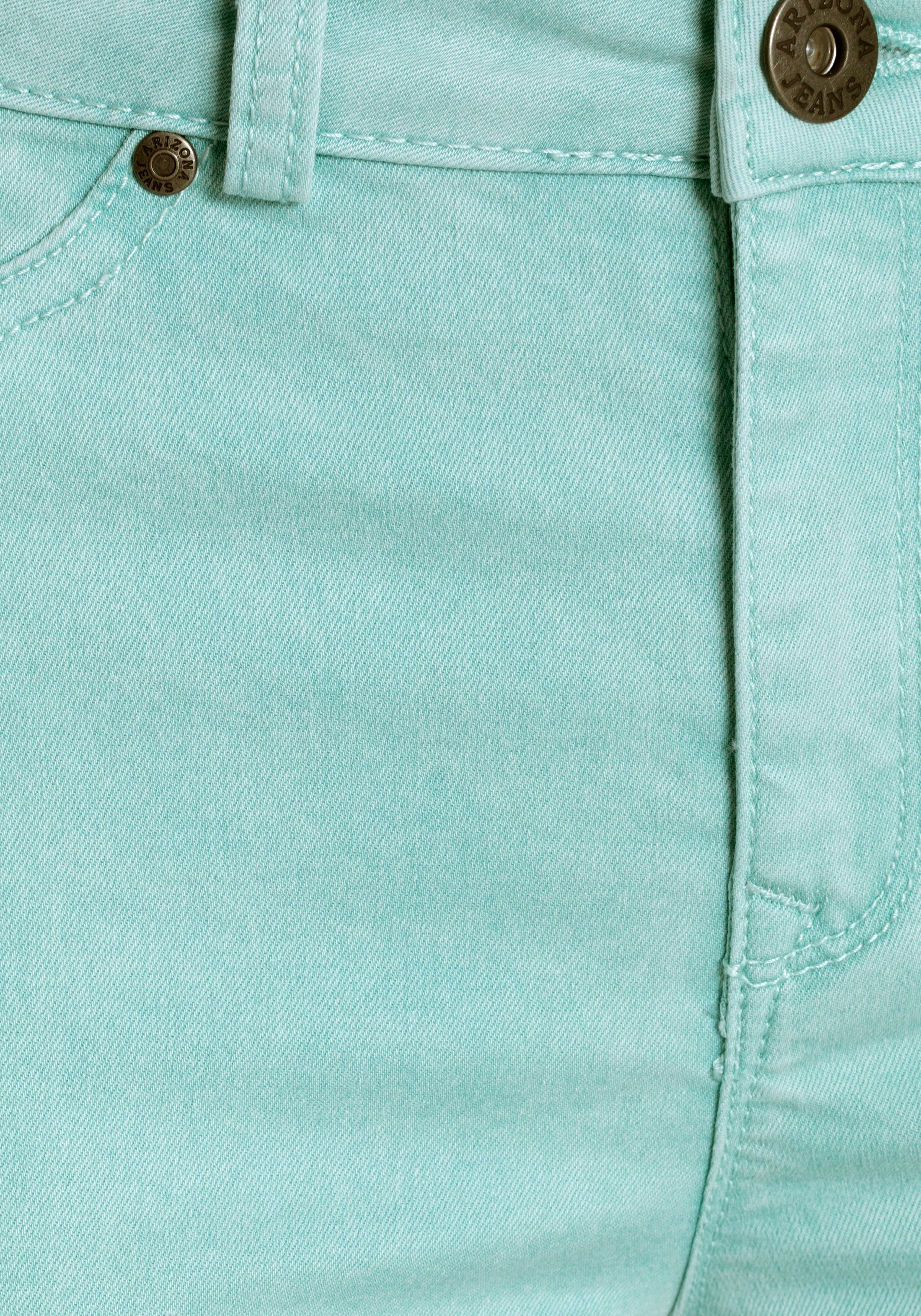 Stretch Ultra Streifen mint Skinny-fit-Jeans Waist Arizona mit High seitlichem