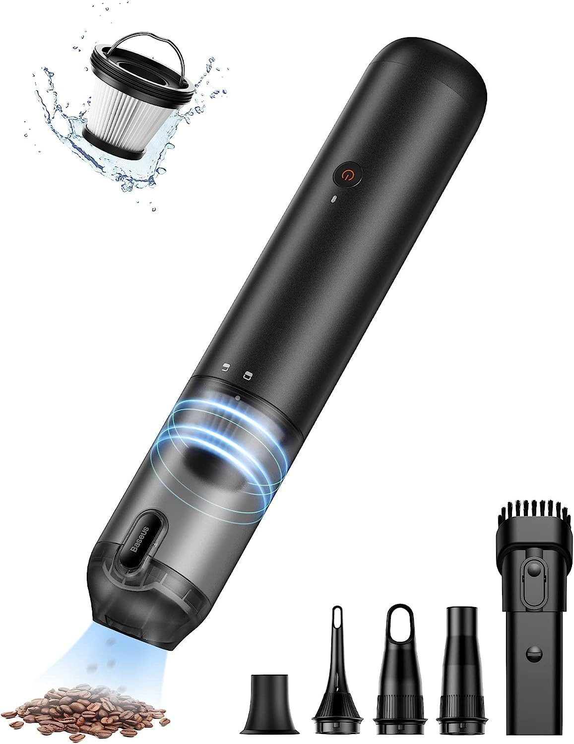 Handstaubsauger Mit USB-C-Schnellladung, kabelloser Autostaubsauger