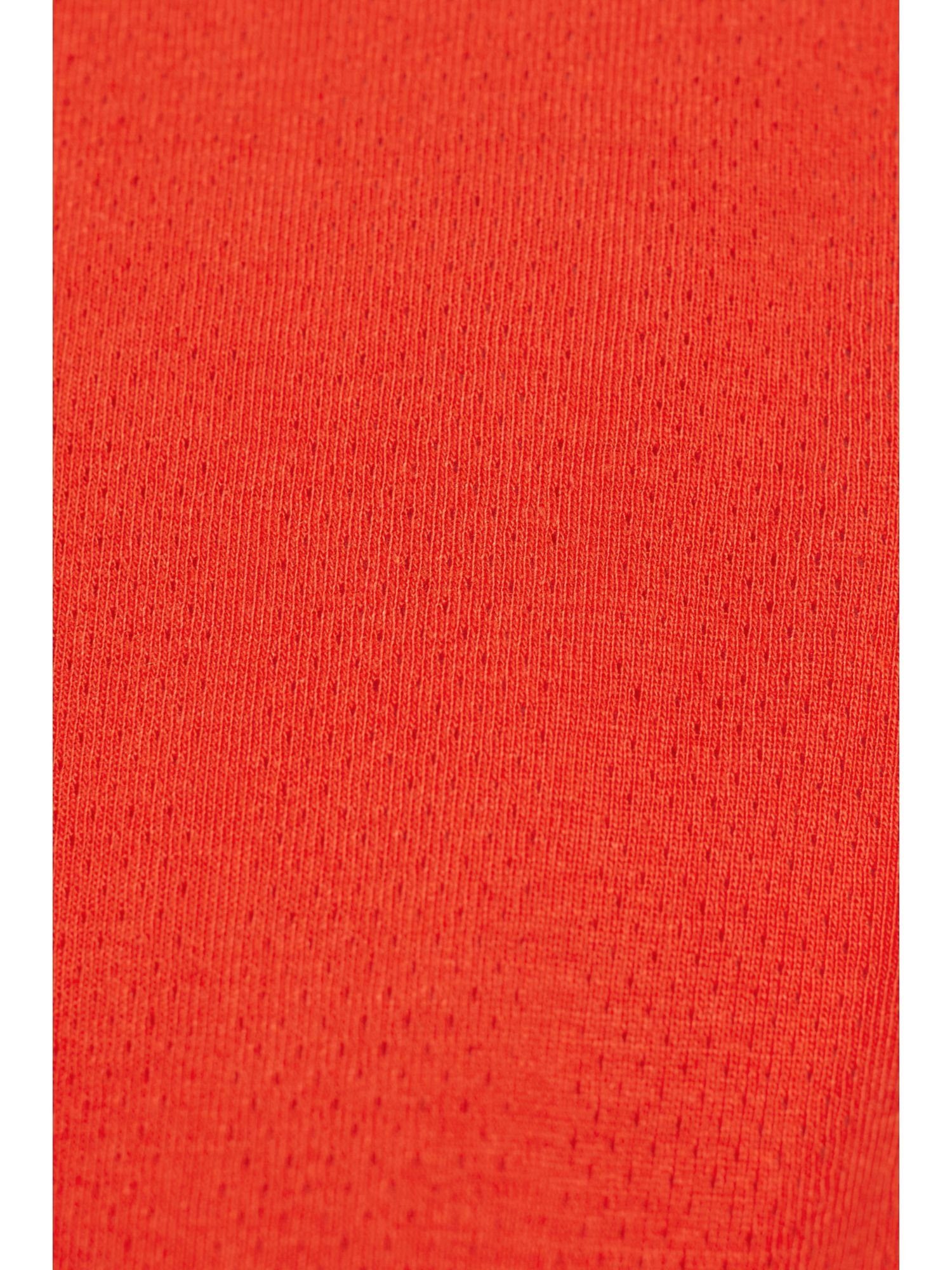 Langarmshirt Esprit RED Pointelle-Longsleeve (1-tlg)