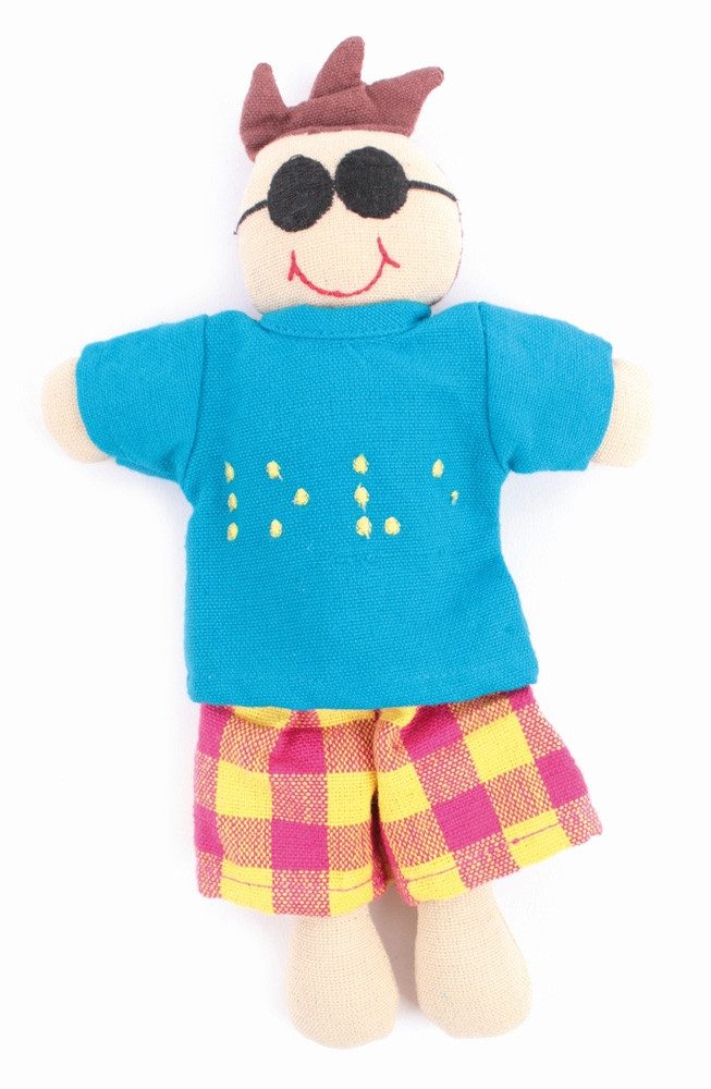 El Puente Stoffpuppe Vielfaltspuppe "Chino", Handmade, Handmade