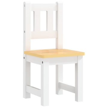 möbelando Kindersitzgruppe Aurora, (B/H/T: 60x48x50 cm), aus MDF in Weiß und Beige