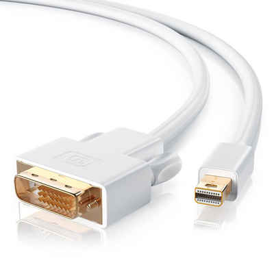 CSL Video-Kabel, Mini DisplayPort, DVI (500 cm), miniDP Monitor Adapter Kabel, für Apple, PC's & Notebooks - 5m