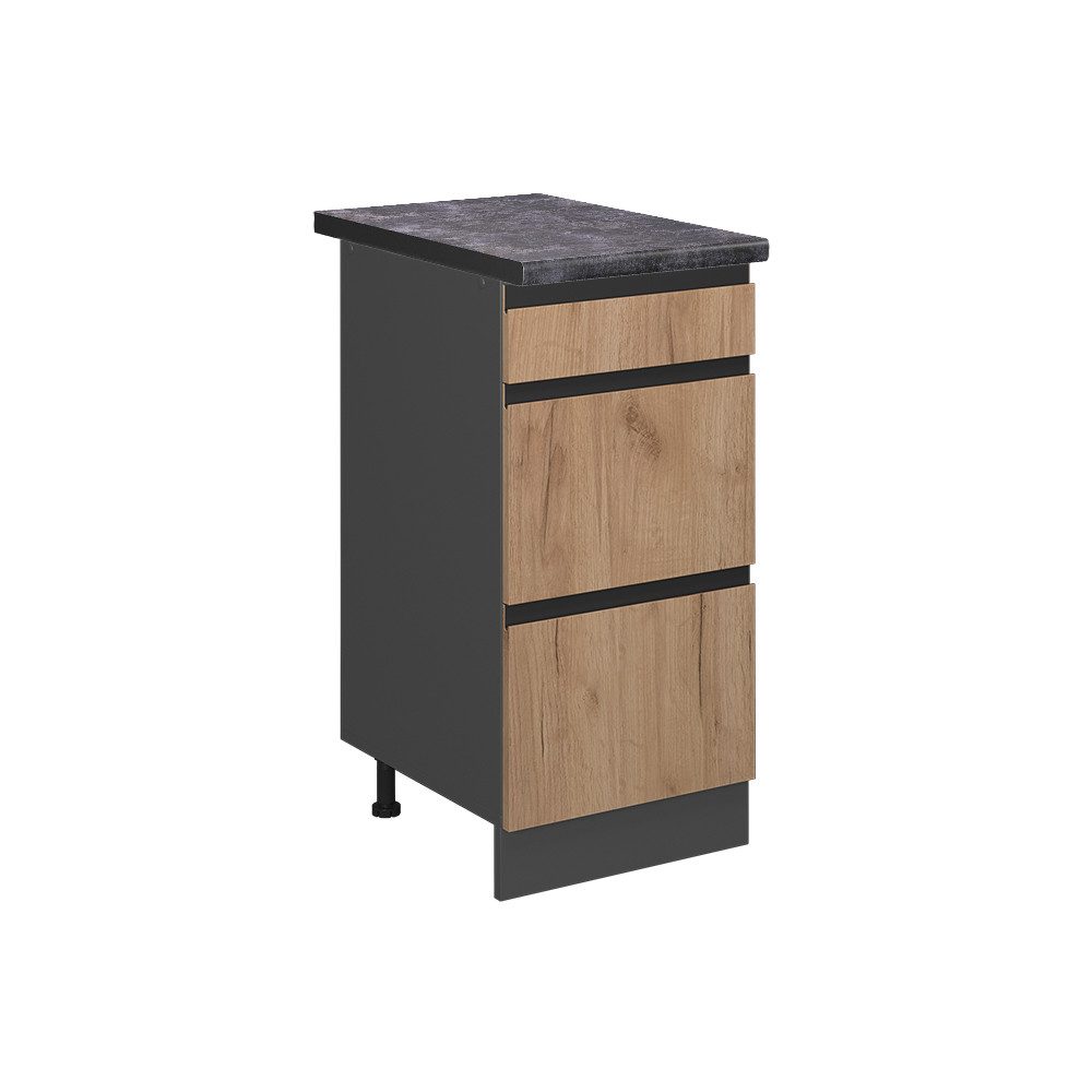Vicco Unterschrank R-Line, Goldkraft Eiche/Anthrazit, 40 günstig online kaufen