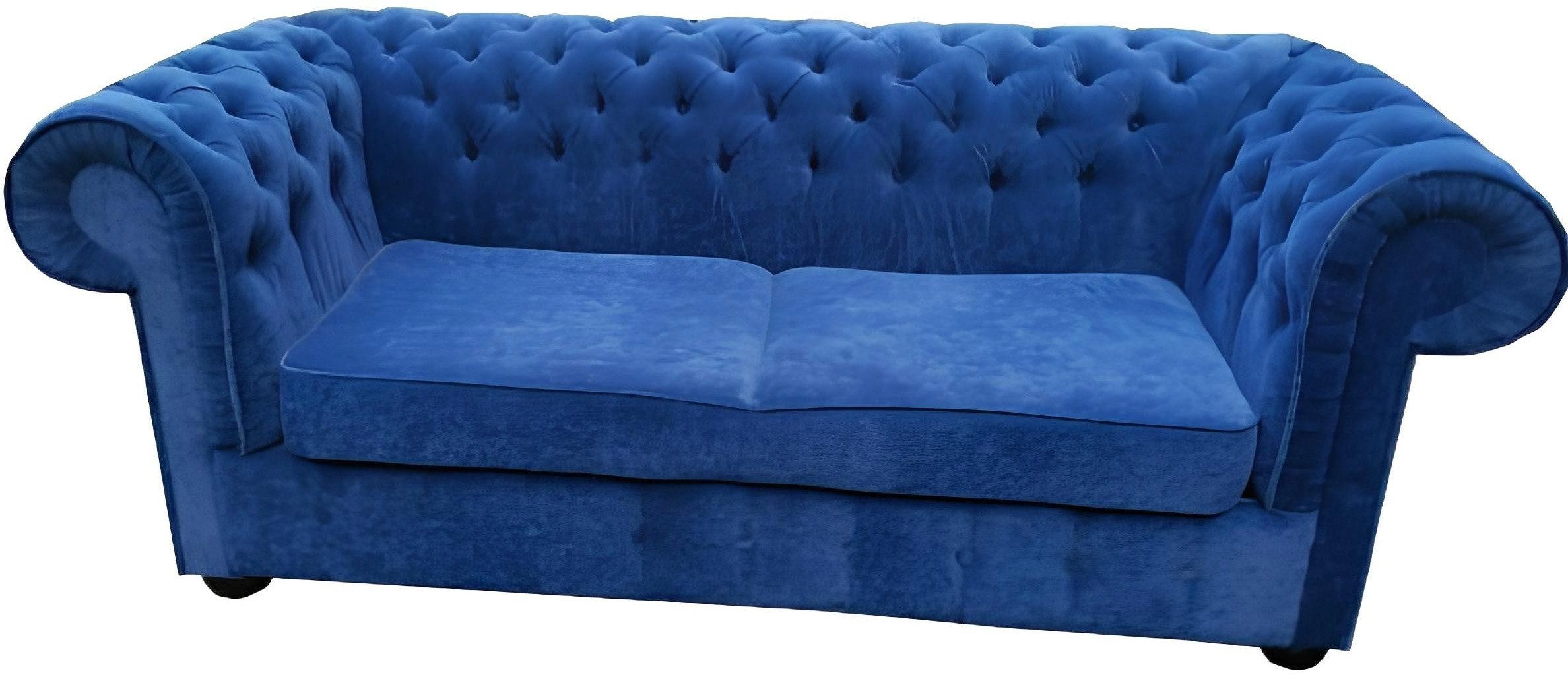 Xlmoebel 3-Sitzer Klassisches Chesterfield-Sofa mit samtigem Textilbezug, Hergestellt in Europa