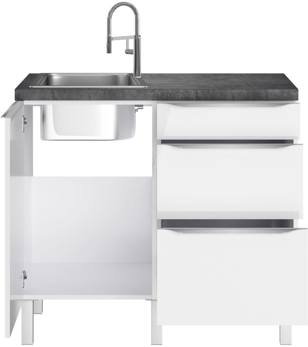 OPTIFIT Pantryküche Lilly2, Breite 100 cm