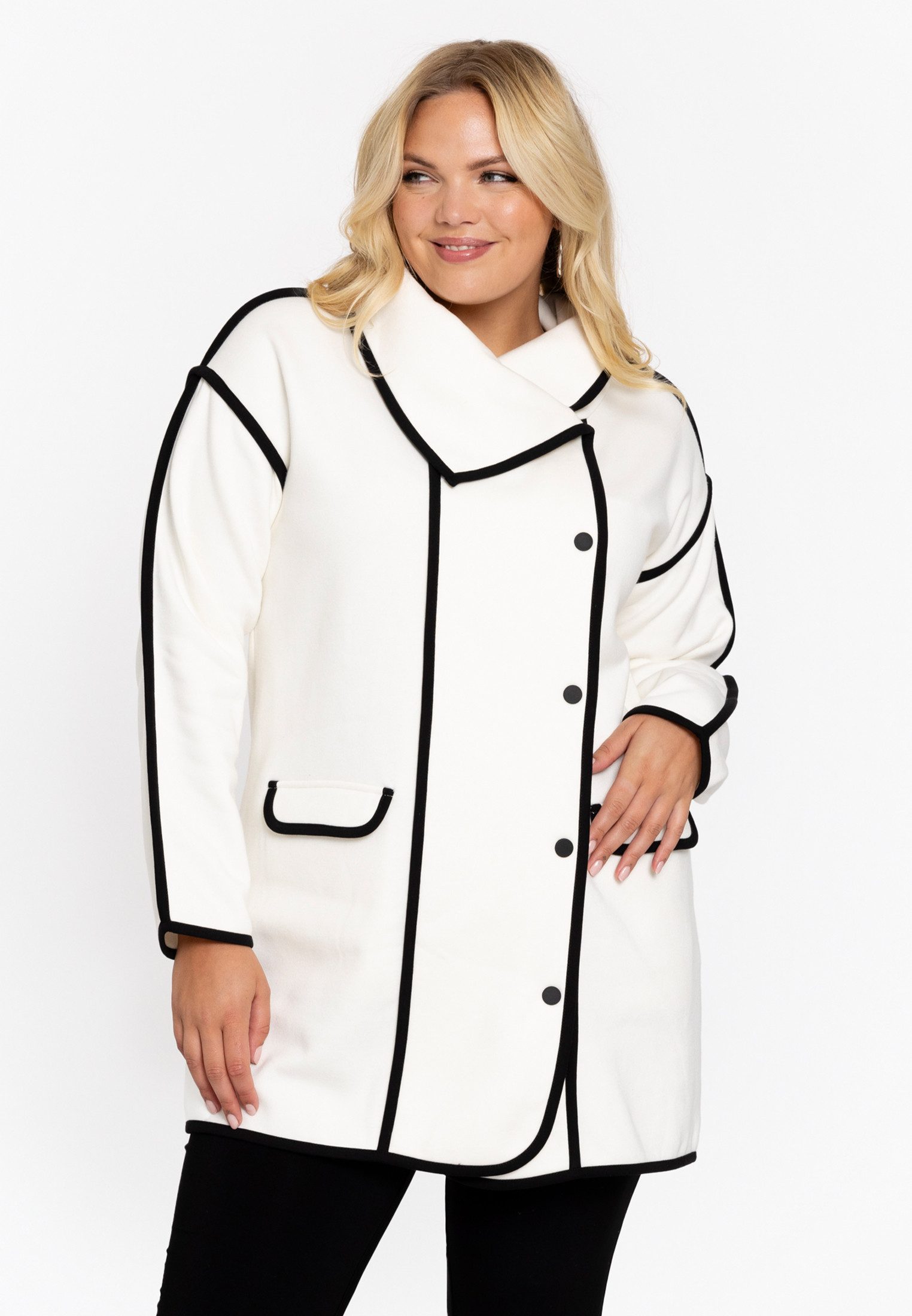 YOEK Langmantel Damen Jacke mit Langarm