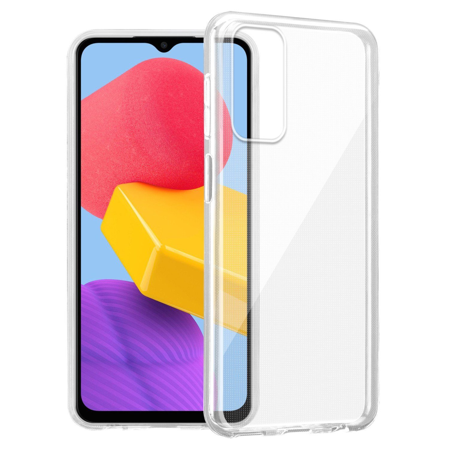Cadorabo Handyhülle für Samsung Galaxy M13 4G Hülle Samsung Galaxy M13 4G, Hülle TPU Silikon Handy Schutzhülle Slim Transparent Case Cover