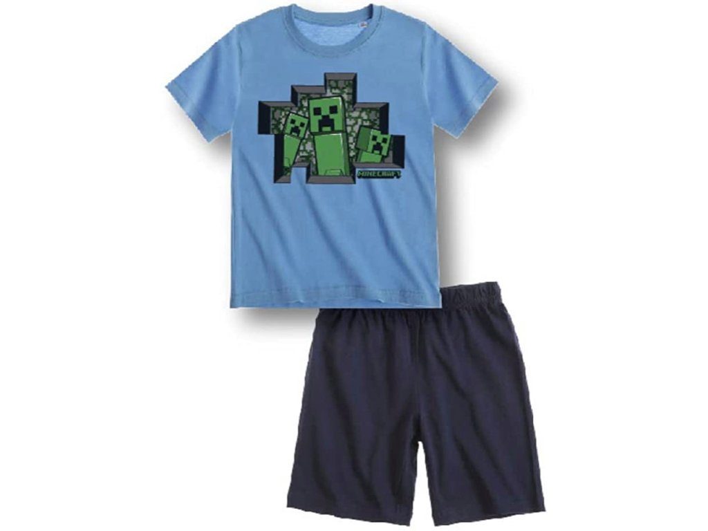 Minecraft Pyjama Minecraft Schlafanzug Shorty Pyjama