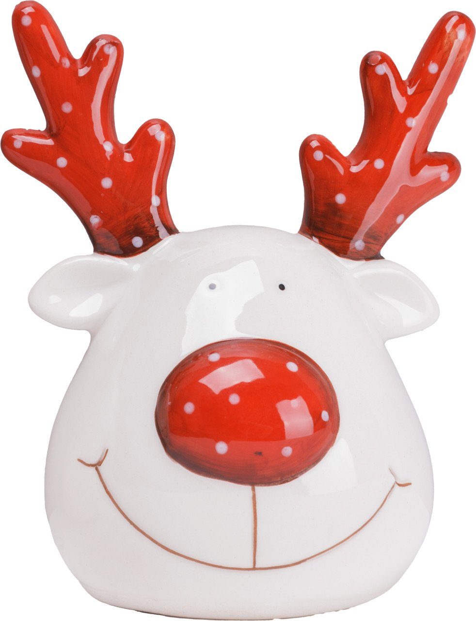 Trend Line Weihnachtsfigur TrendLine Dekofigur Keramik Rentierkopf 11 x 9 c günstig online kaufen