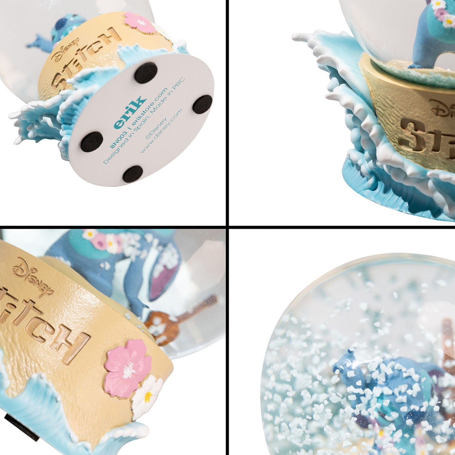 Grupo Erik Schneekugel Stitch Schneekugel (1 St), hochwertige Schneekugel aus Resin und Glas