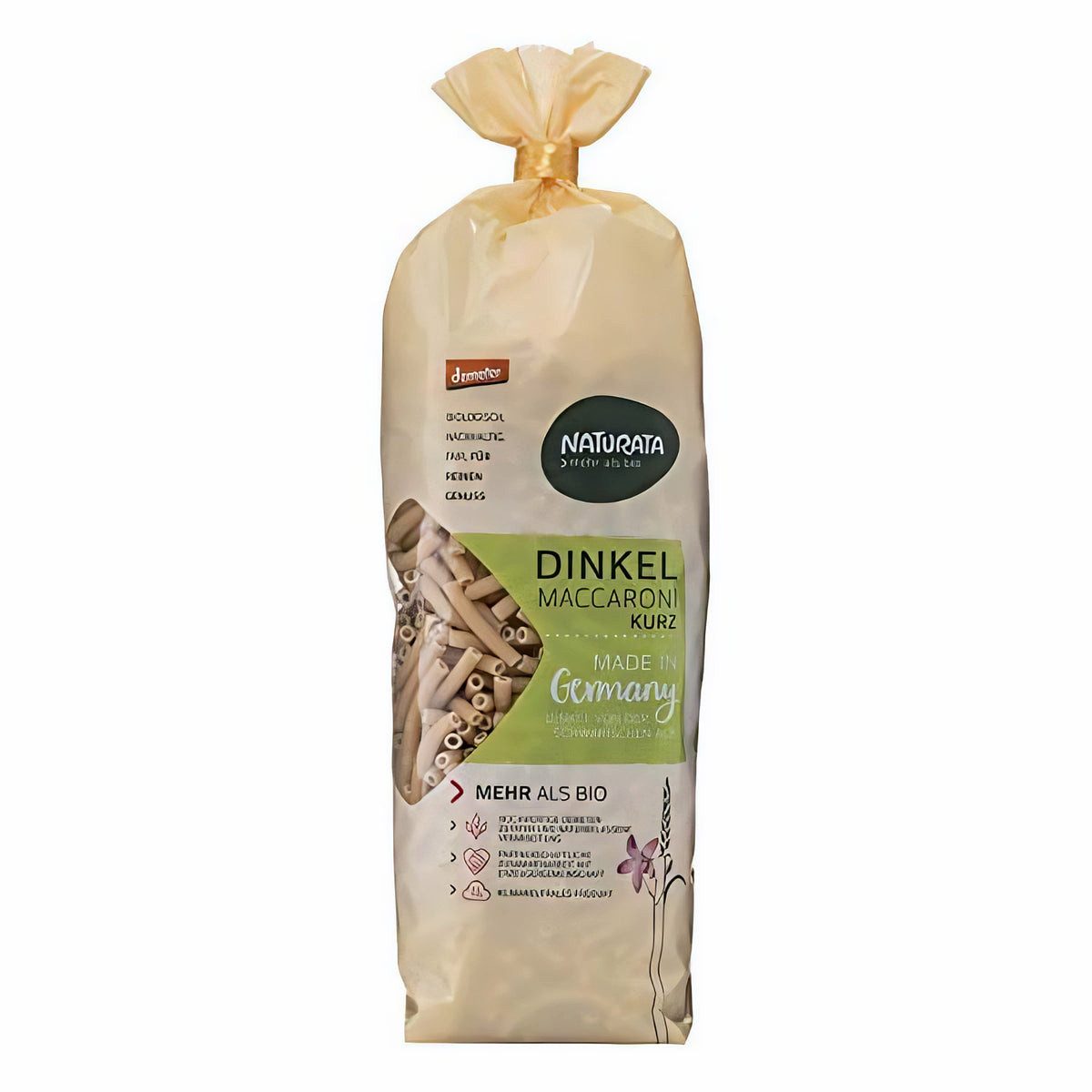 Natura Nudeln Naturata Bio Maccaroni kurz, Dinkel Hell 500 gr