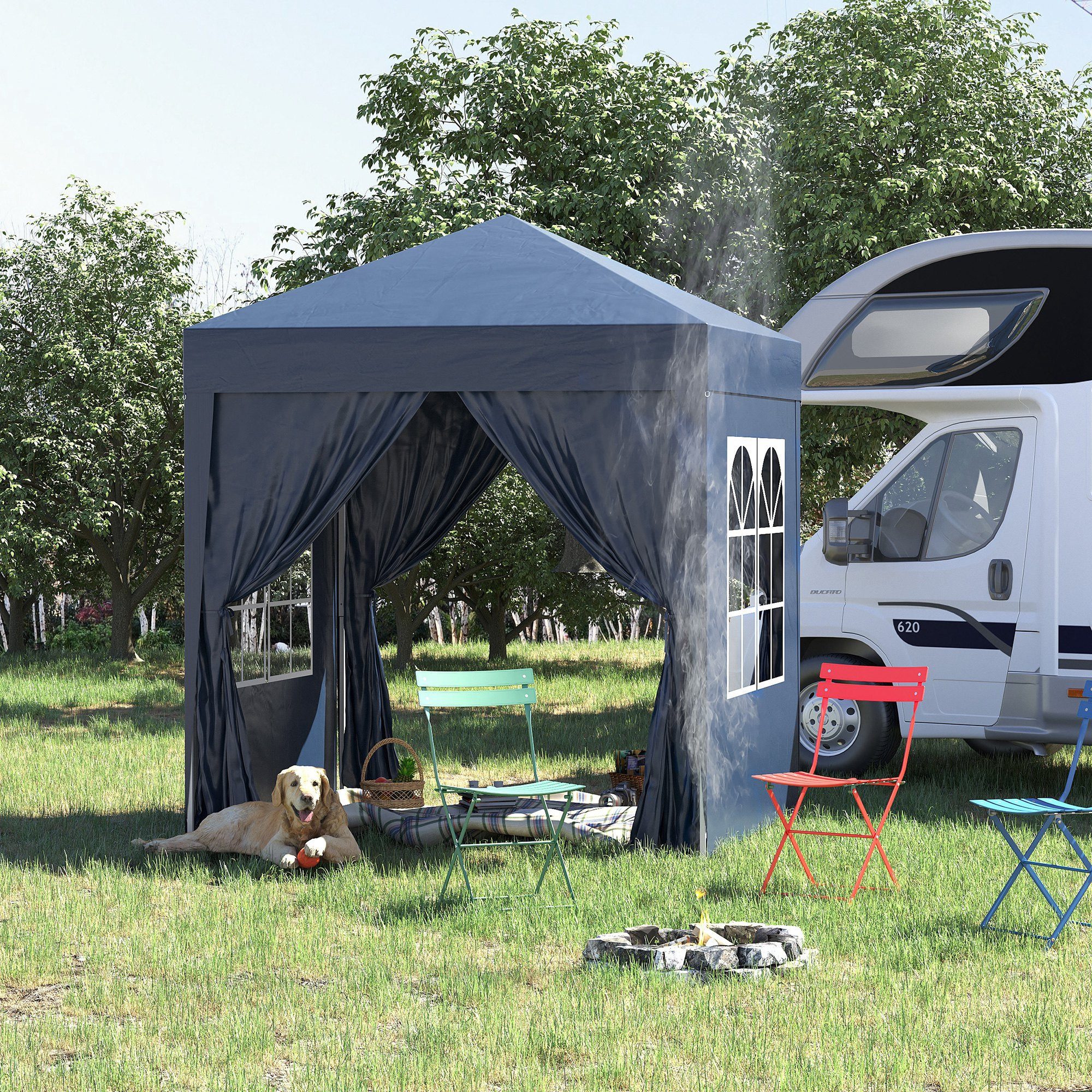 Outsunny Faltpavillon Gartenzelt mit Tragetasche, Festzelt günstig online kaufen
