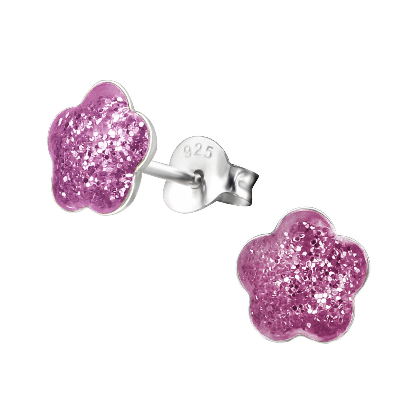 Ohrring-Set Blume Kinder Ohrringe 925 Silber Geschenk