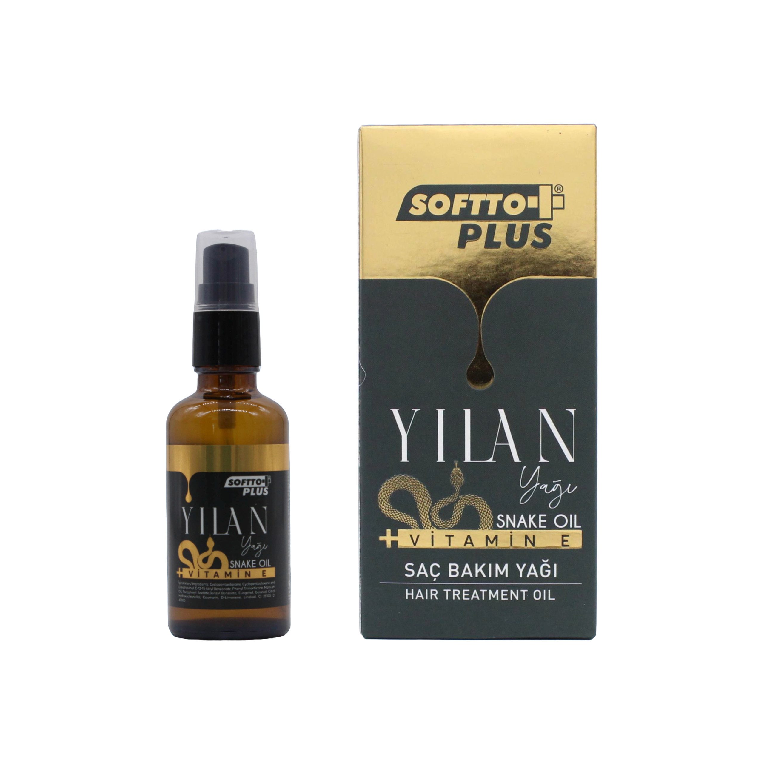 Softto Plus Haaröl Softto+Plus Snake Oil Haarpflege Öl,Vitamin-E,Schlangenöl 50ml