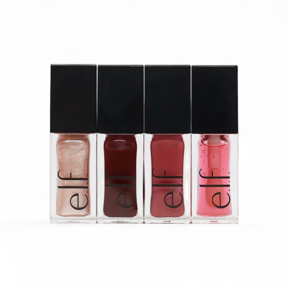 e.l.f Lippenöl Set - Glow Reviver Quad Goals, 4-tlg.