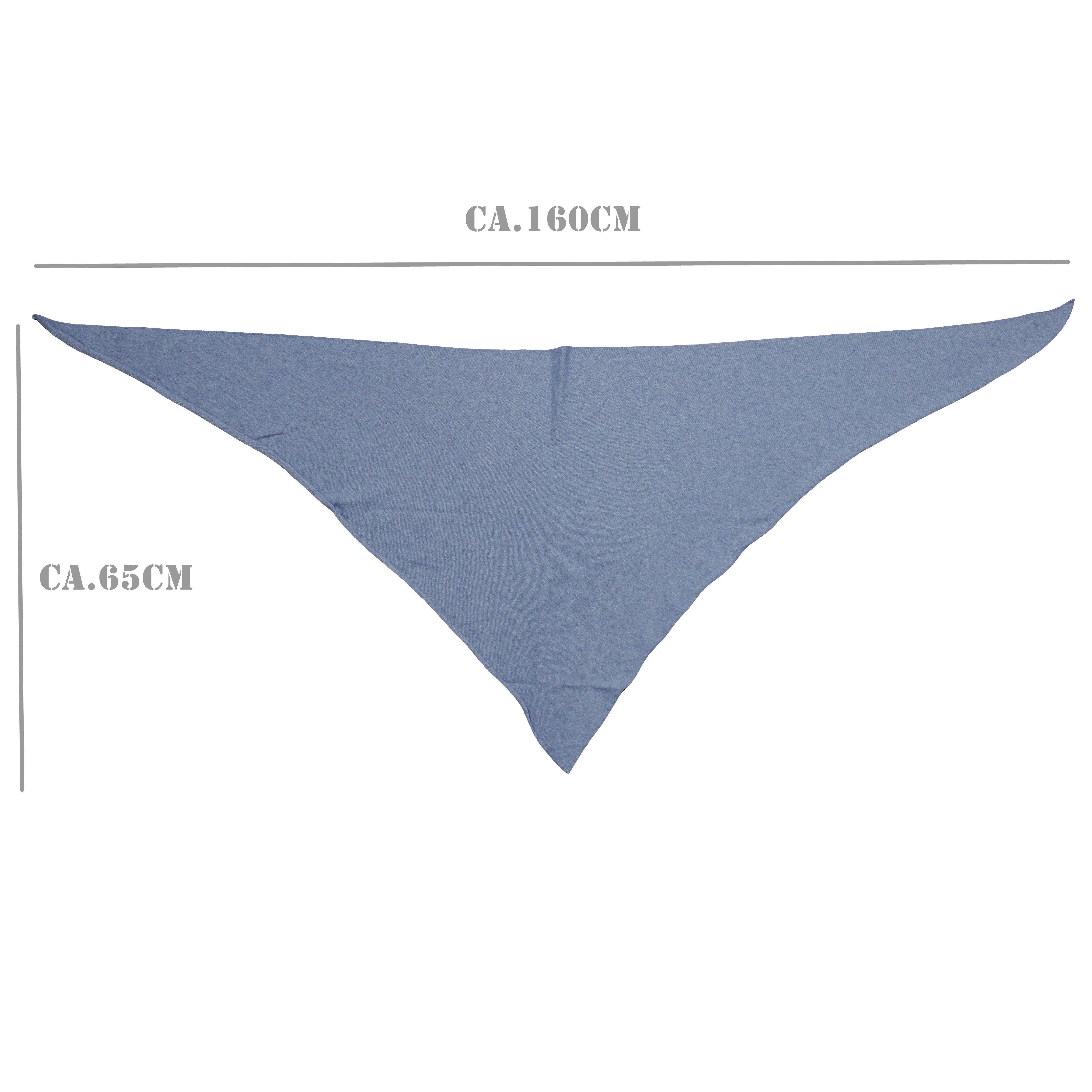 MIRROSI Dreieckstuch Strick Dreiecksschal aus Laine Wolle; 160x65cm, Schlicht und edel in Unifarbe – warm, soft & vielseitig kombinierbar