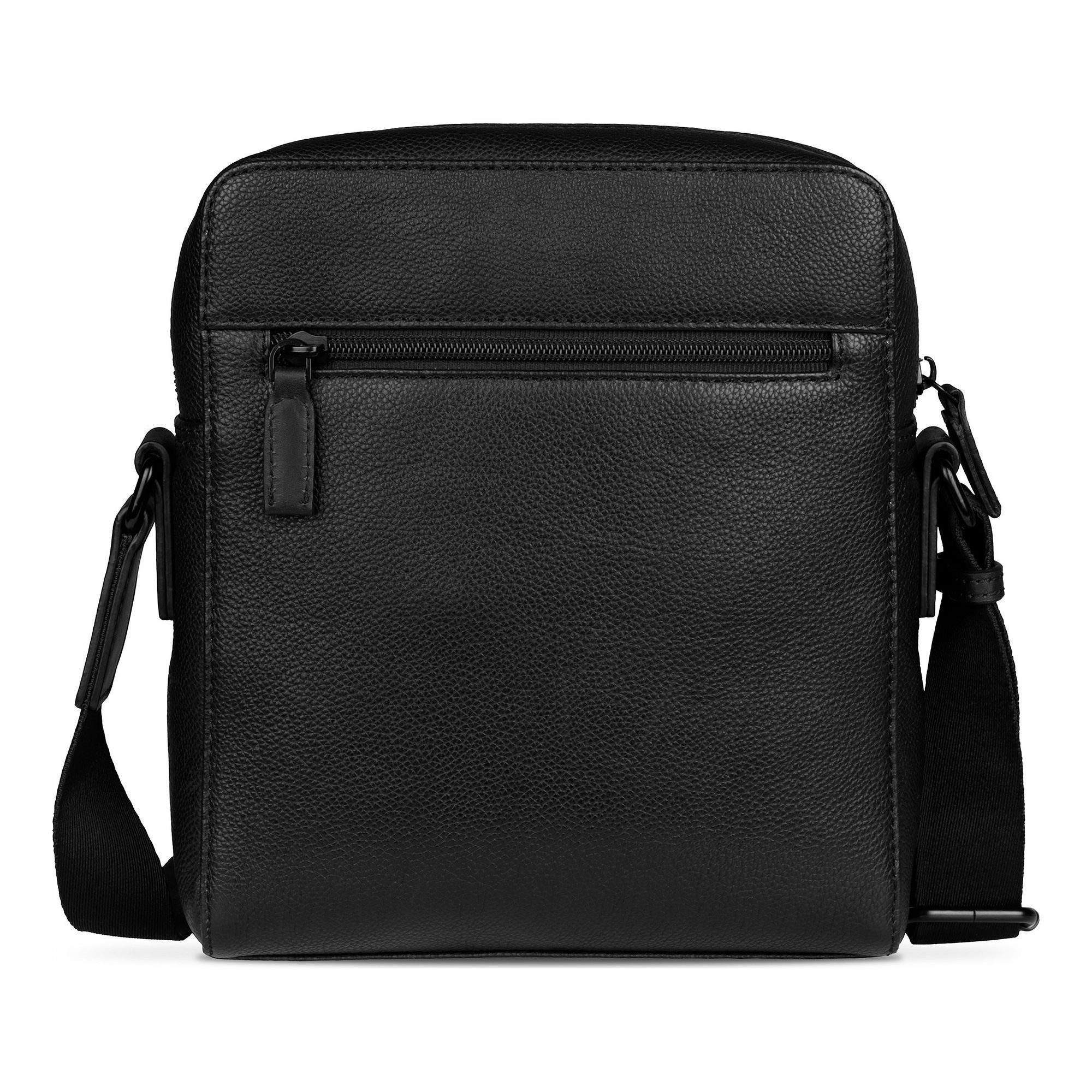 bugatti Umhängetasche Black, Leder