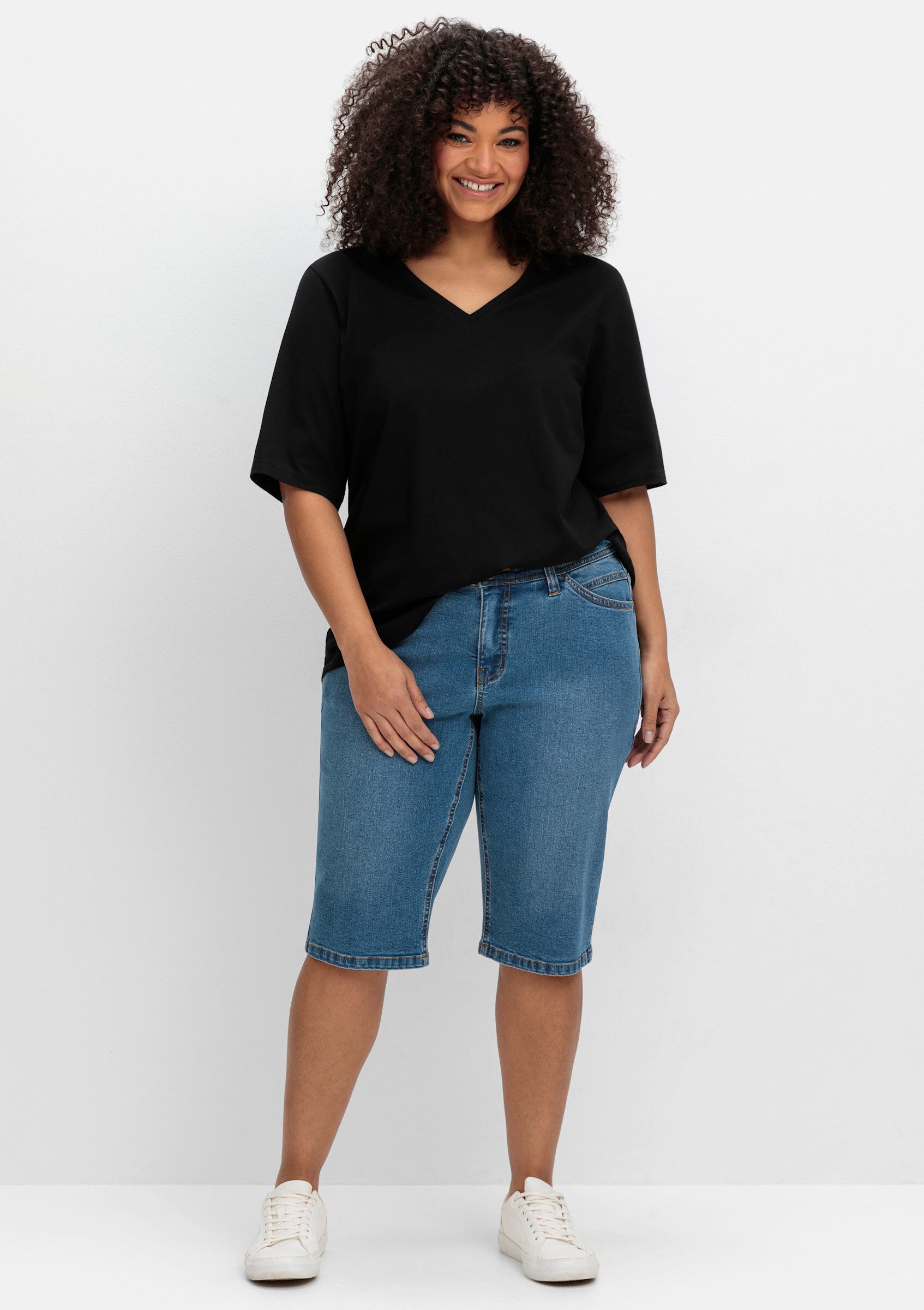 Sheego Jeansshorts Jeansbermudas . günstig online kaufen