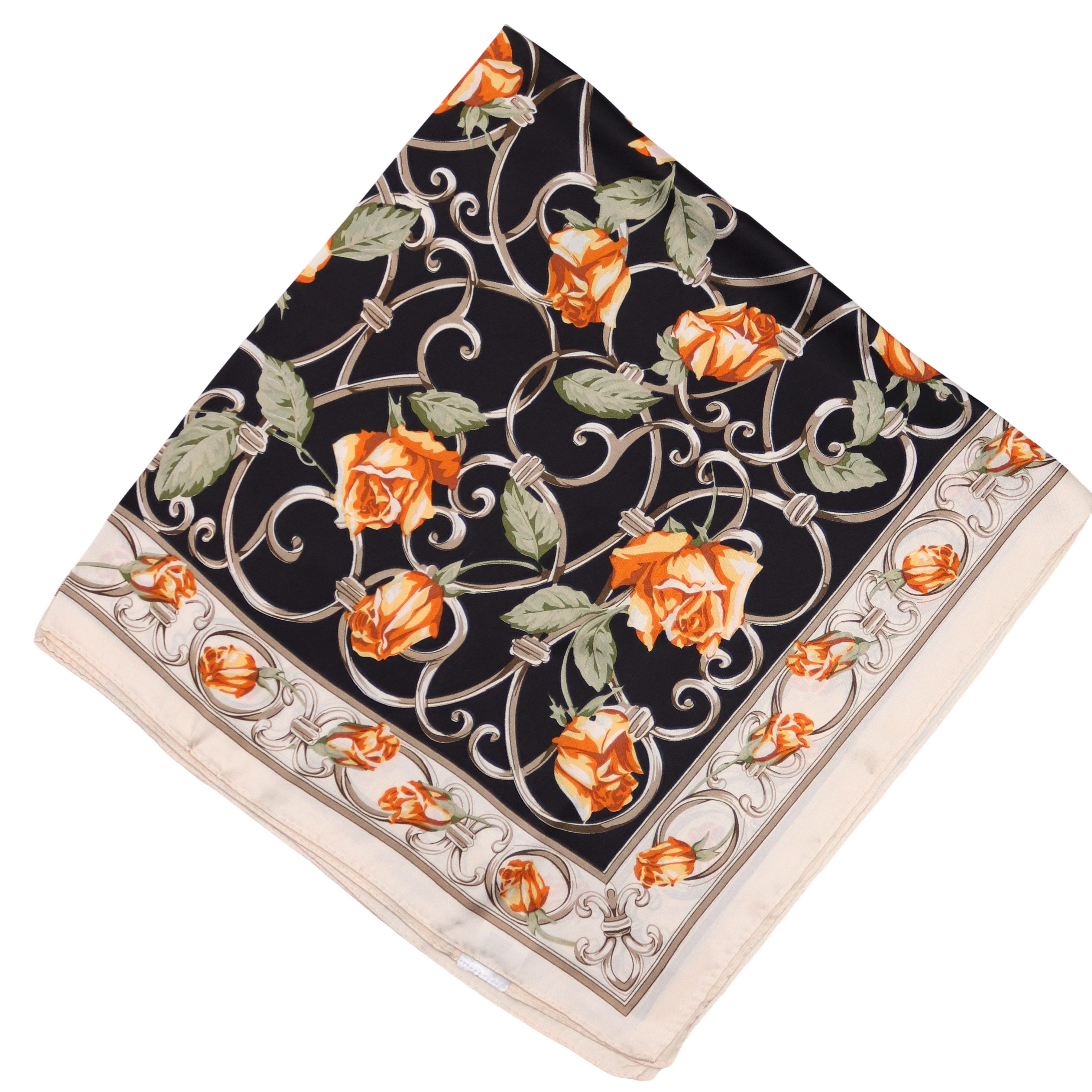 MIRROSI Nickituch Vierecktuch ca. 70x70cm wunderschöne Mustern, Damen Halstuch ideal für Frühling, Sommer oder Herbst