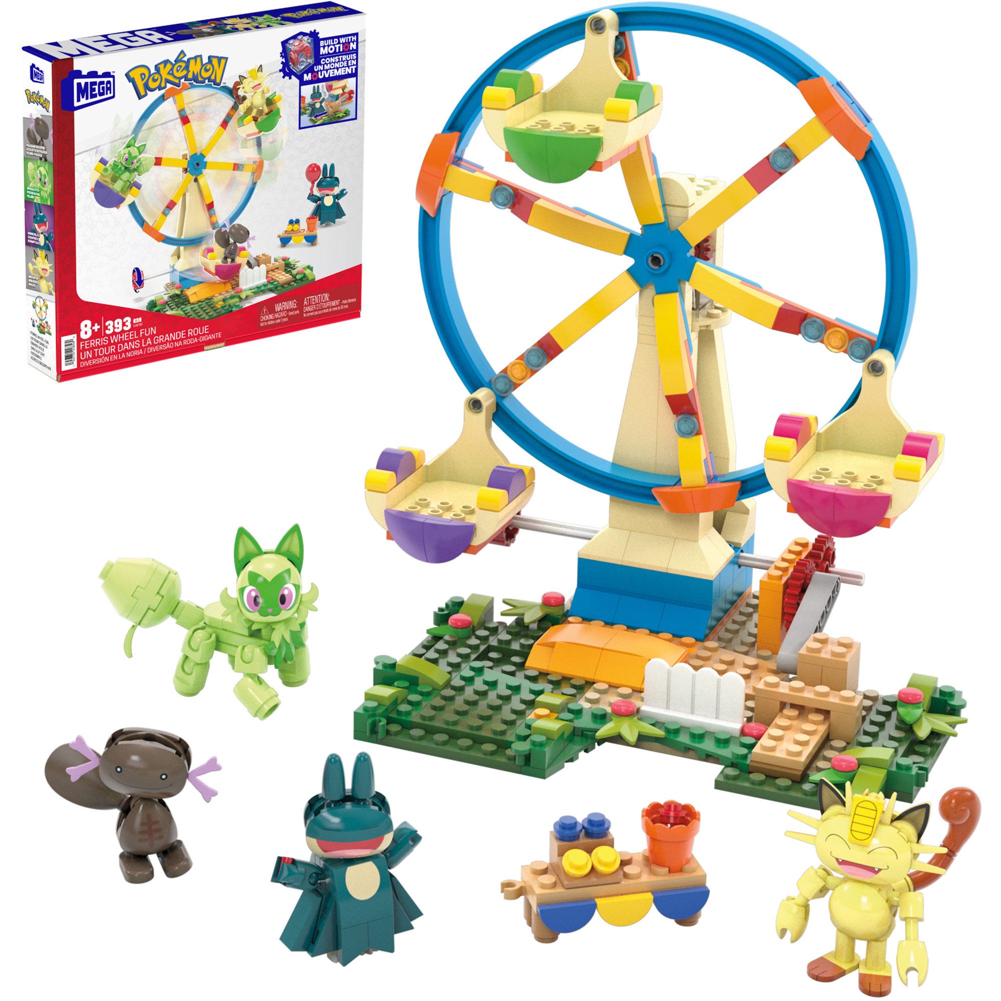 MEGA BLOKS MEGA Pokémon Spaß auf dem Riesenrad, Spielbausteine