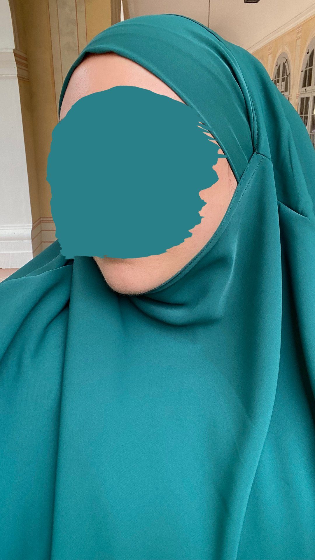 Khimar Grün HIJABIFY Kopftuch einlagig Smaragd Seide aus Medina