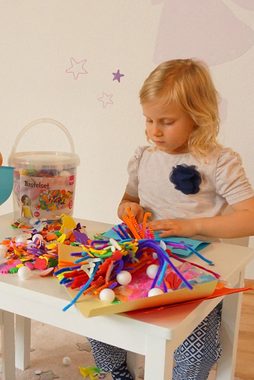 Knorrtoys® Kreativset Bastelset Eimer (750tlg), (Set), perfekt zum mitnehmen für unterwegs