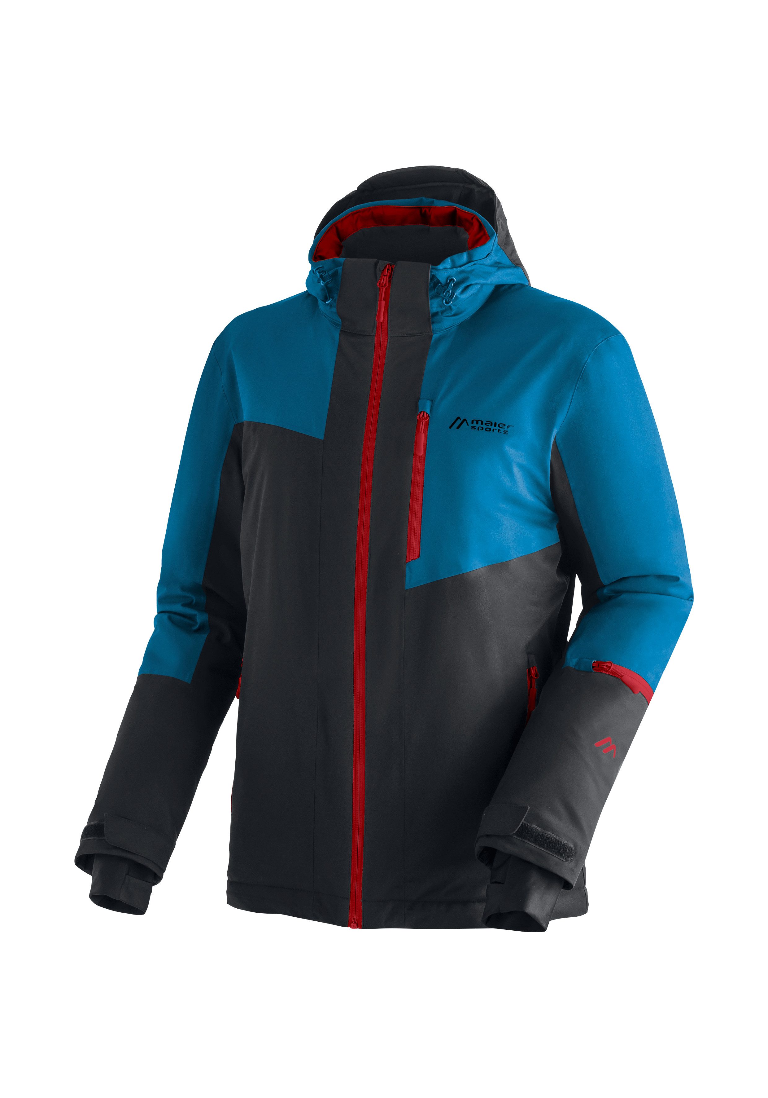 Maier Sports Skijacke MONZABON M 2.0 Herren Winterjacke, wasserdicht, 3 RV-Taschen und Kapuze, Regular fit