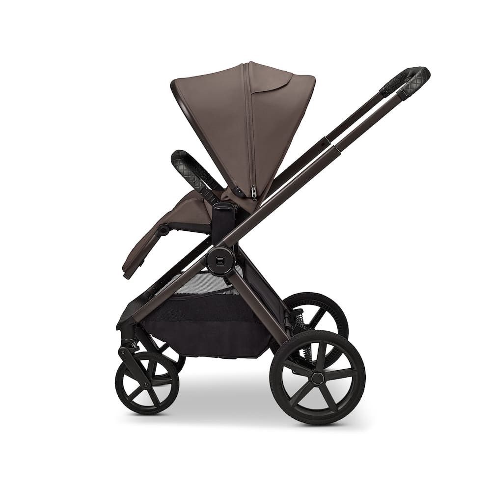 Moon Kombi-Kinderwagen Gio Fold Kombikinderwagen inkl. Cosmo 2.0, Gestell und Babywanne mit einem Handgriff zusammenfaltbar