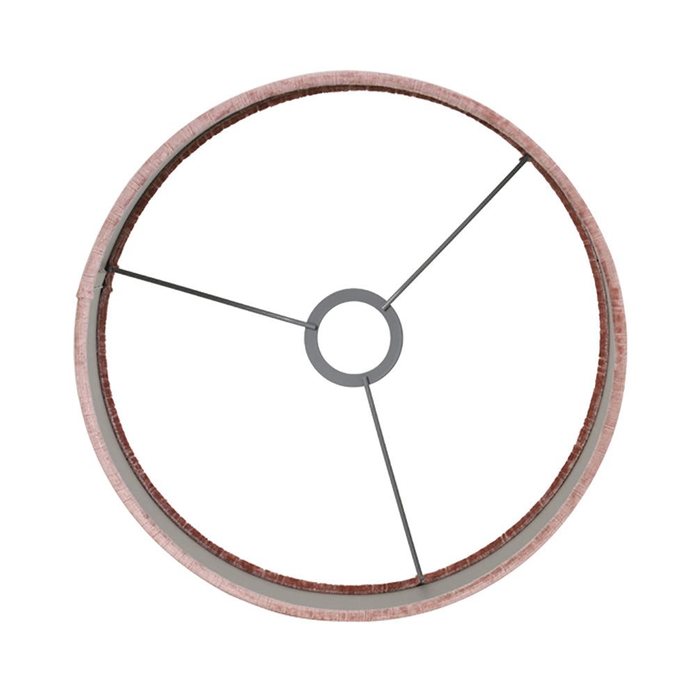 Dirk Davids Leuchten GmbH Lampenschirm Lampenschirm Zylinder in Leinen Rosa 30-30-21cm, Harmonisches Licht