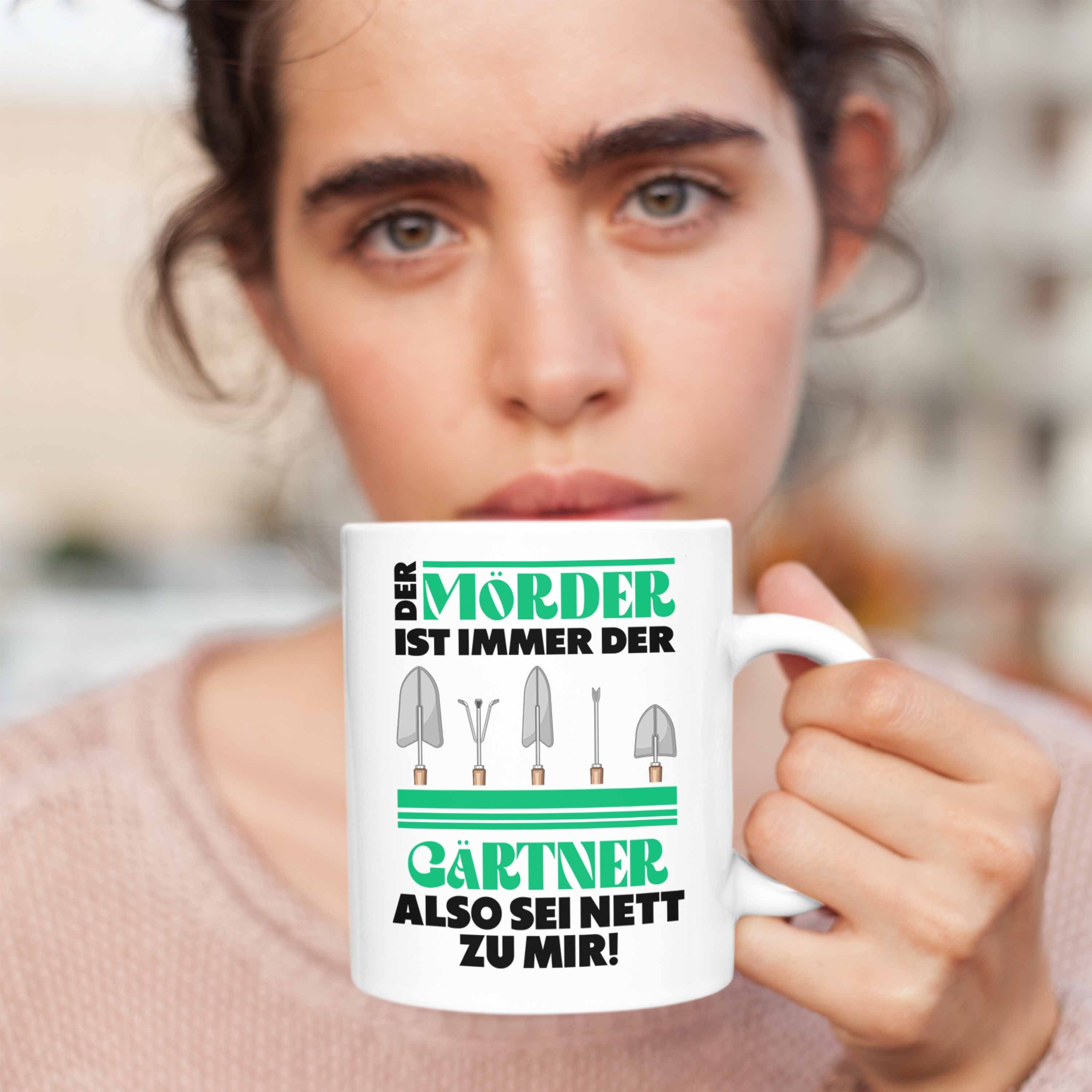 Trendation Tasse Trendation - Gärtner Tasse mit Spruch Garten Hobbygärtner Geschenk Lus
