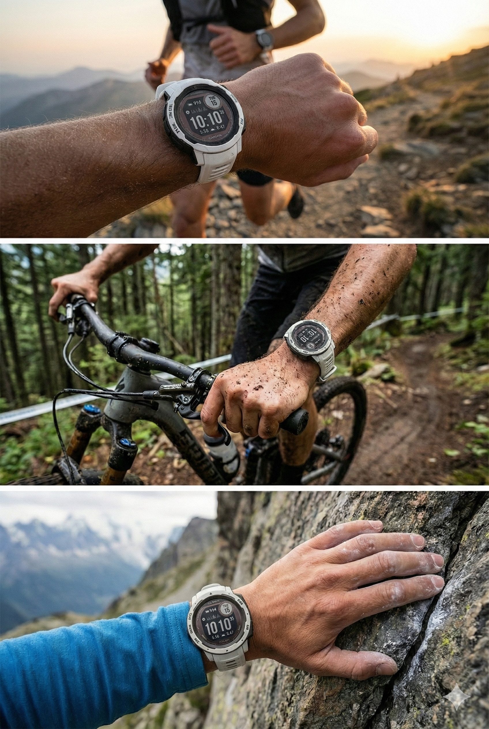 Garmin Instinct 2, 45mm Smartwatch (2,30 cm cm/0,9 Zoll, Garmin OS) Einzelartikel, 2-tlg., Smartwatch, Silikonarmband, Ladekabel, Solar; unendl. Akku; Garmin Pay; Herzfreq. & Ox; Militärstandard.