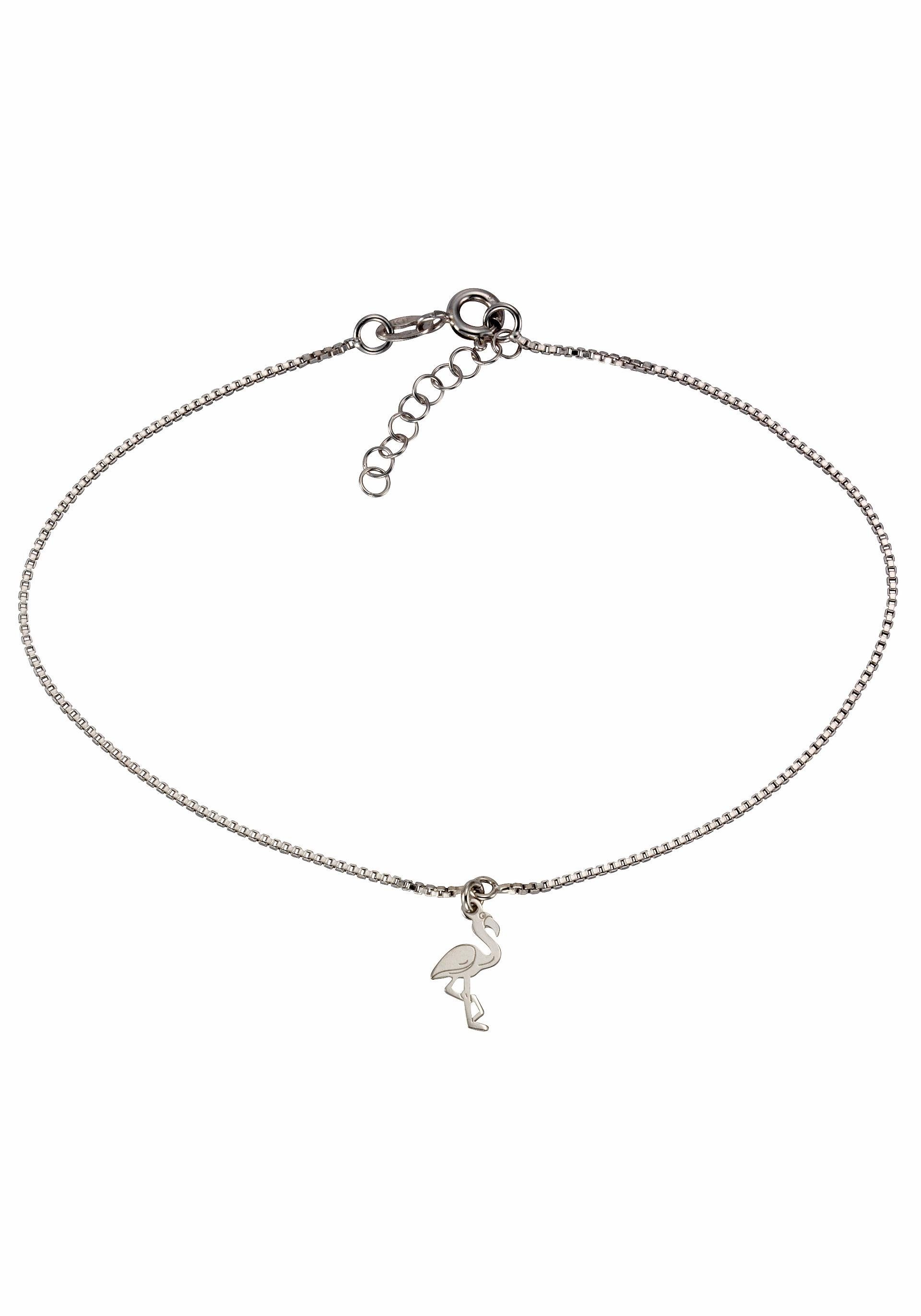 Firetti Fußkette Schmuck Geschenk Silber 925 Körperschmuck Flamingo Venezianerkette