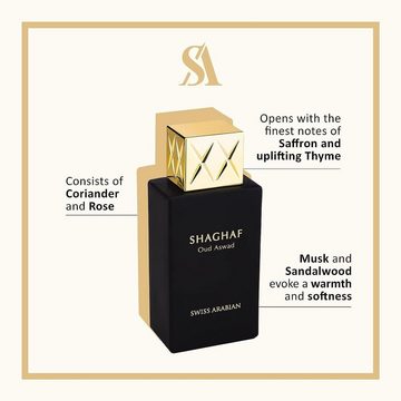 Swiss Arabian Eau de Parfum SWISS ARABIAN Shaghaf Oud Aswad Eau de Parfum 75ml black