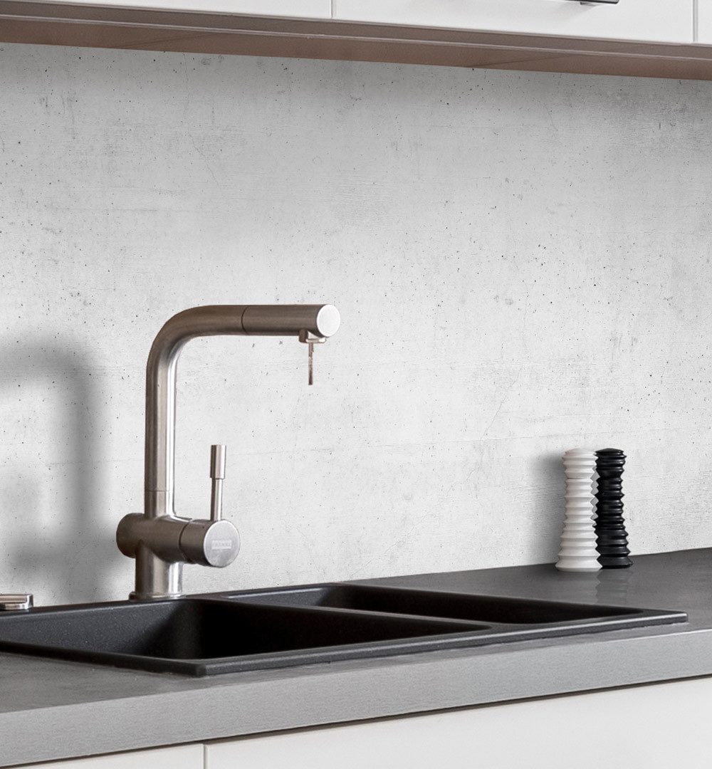 MyMaxxi Küchenrückwand Küchenrückwand selbstklebend Beton Spritzschutz Folie, (Klebefolie passend geschnitten und gerollt B 60 cm x H 60 cm), Beton B 60 cm x H 60 cm