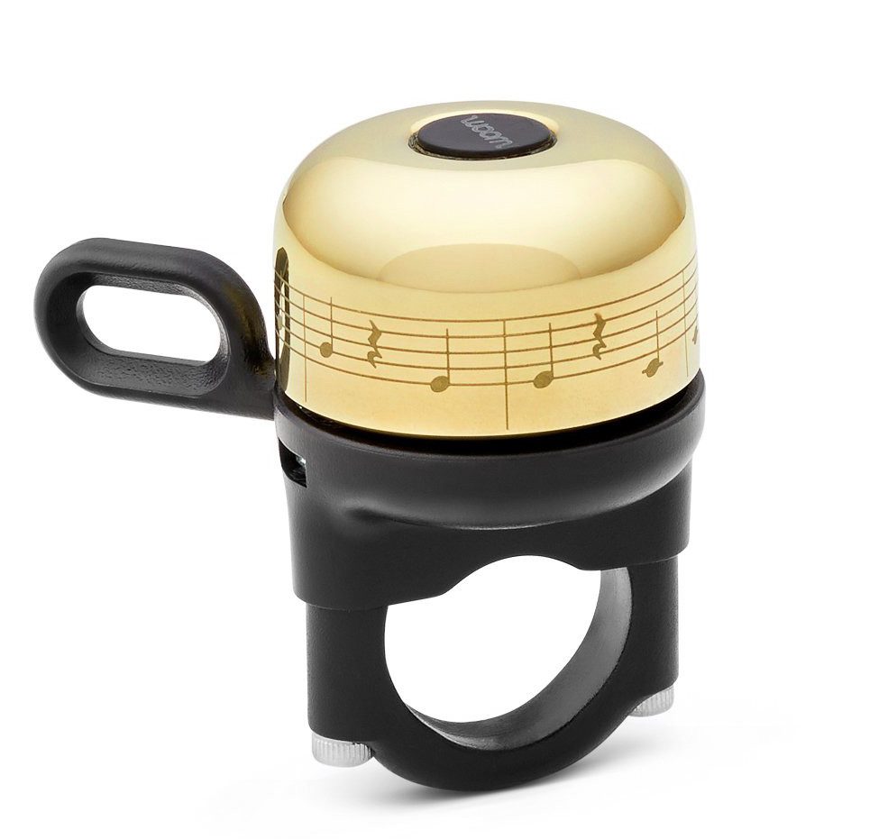 WOOM Fahrradklingel WOOM™ Vienna Bell, gold mit Noten. Für alle Bikes!