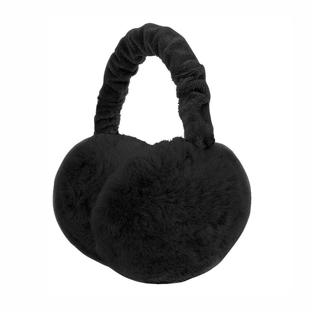 GelldG Ohrenwärmer Damen Schwarz Ohrenwärmer Winter Ohrenschützer Earmuffs Warme Outdoor Plüsch