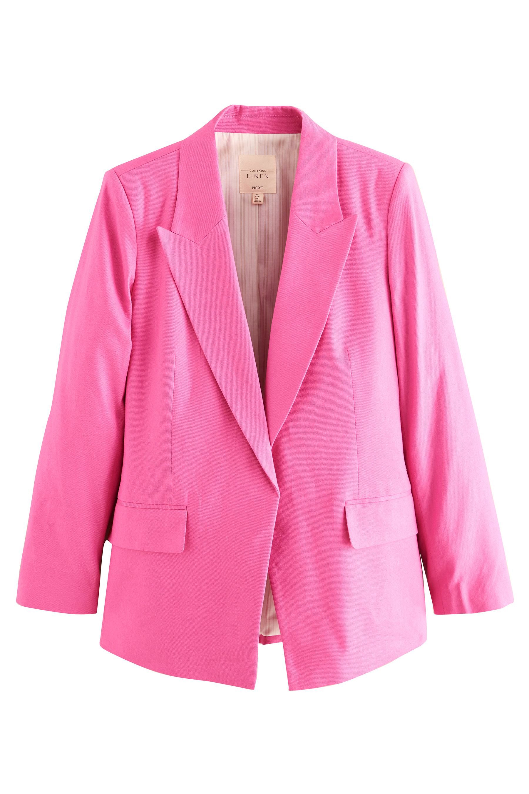 Next Jackenblazer Strukturierter Tailored Fit Blazer mit Leinen (1-tlg) günstig online kaufen