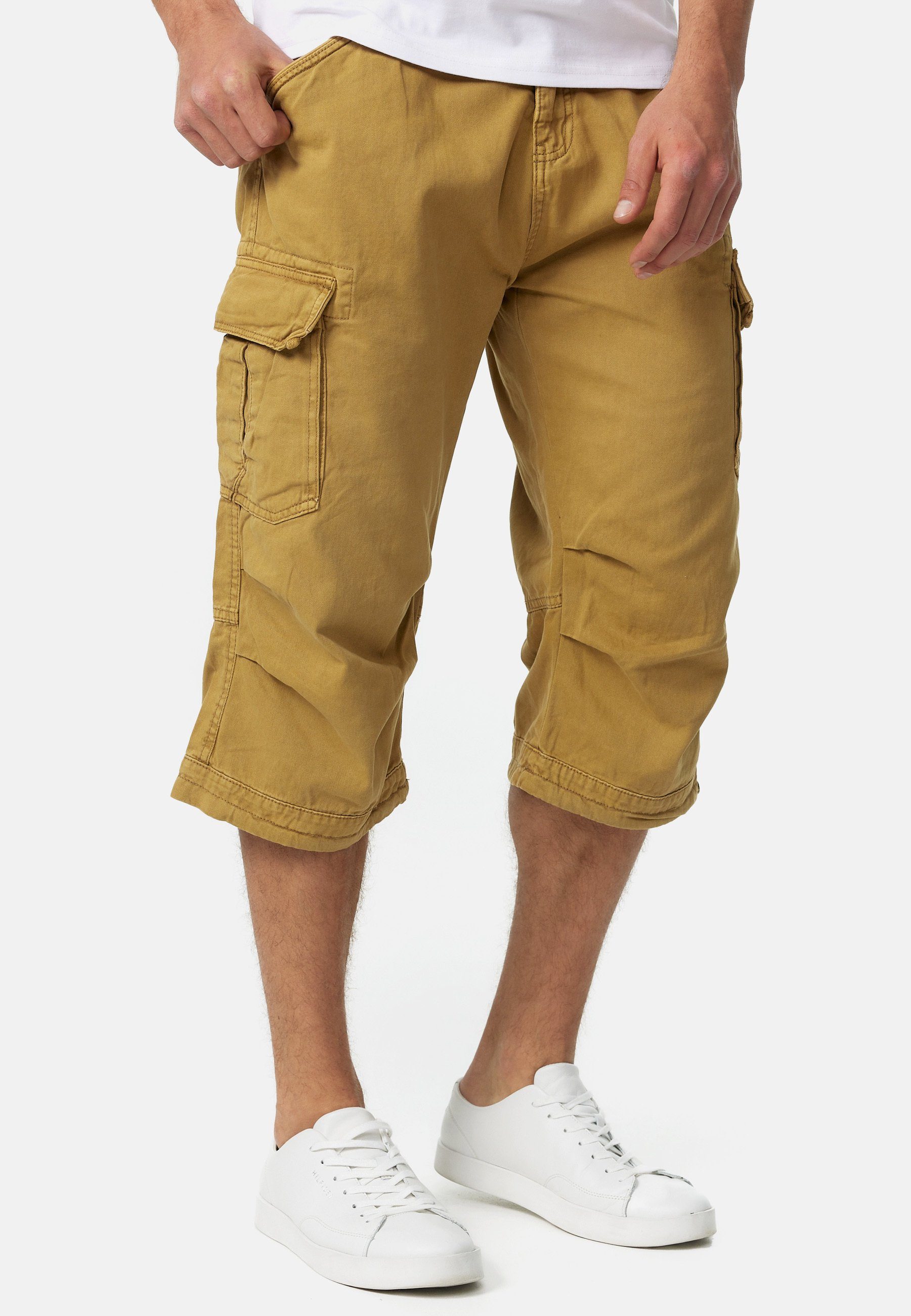 Indicode Amber Check Nicolas Cargoshorts