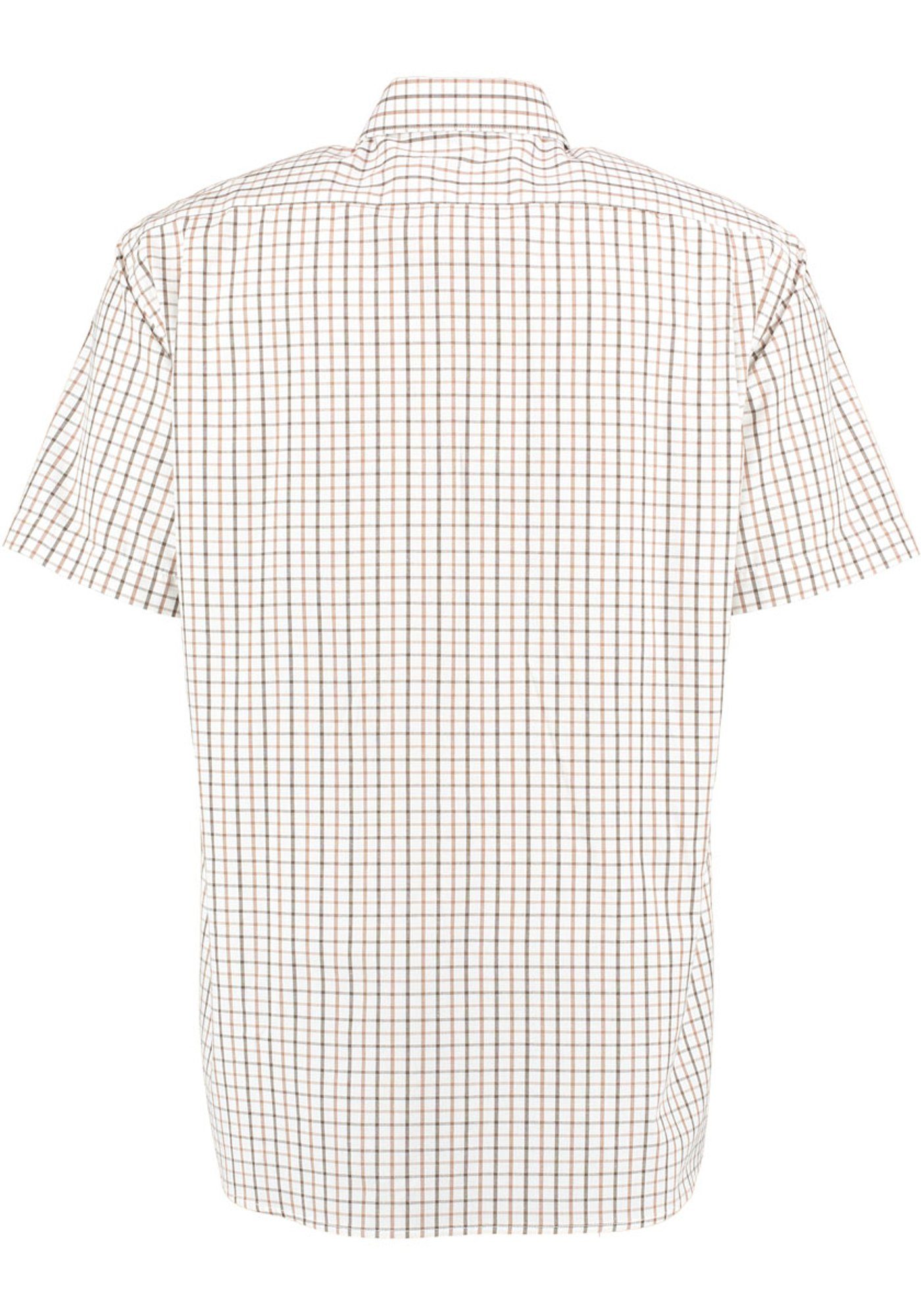 OS-Trachten mit auf Hirsch-Stickerei Trachtenhemd Brusttasche Skybom Kurzarmhemd hellbraun der