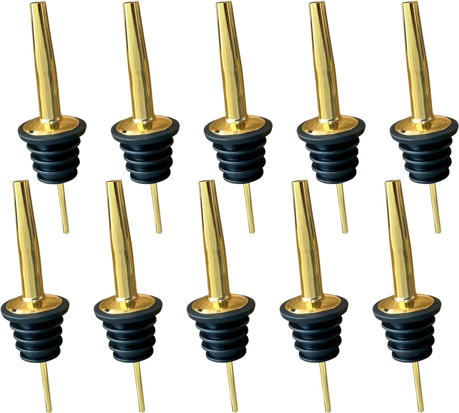Layba Flaschenausgießer Flaschenausgießer Essig Öl Spirituosen Ausgießer für Flaschen, Set, 10-St., 10 Flaschen Ausgießer