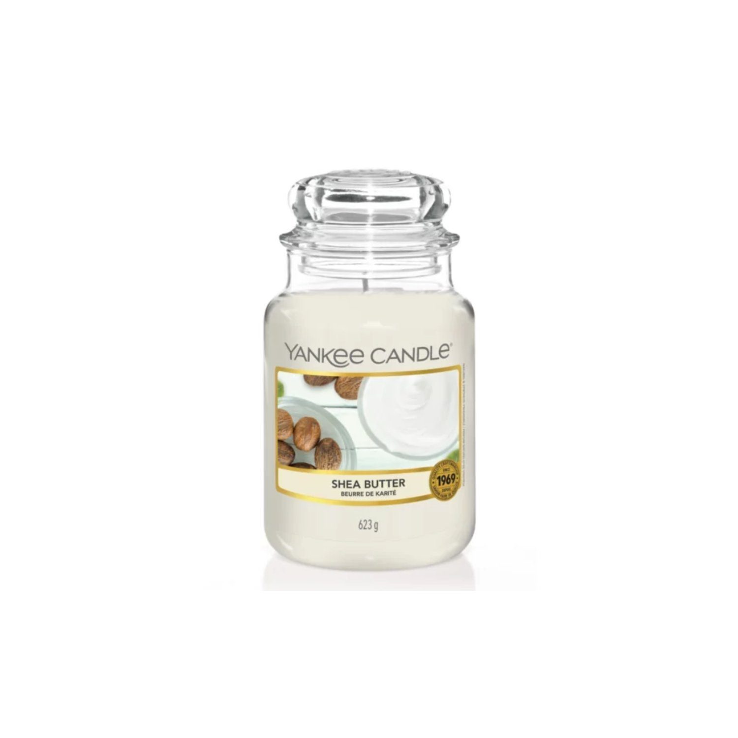 Duftkerze Yankee Candle Shea Butter Duftkerze Groß Glas Brenndauer bis zu 150 St