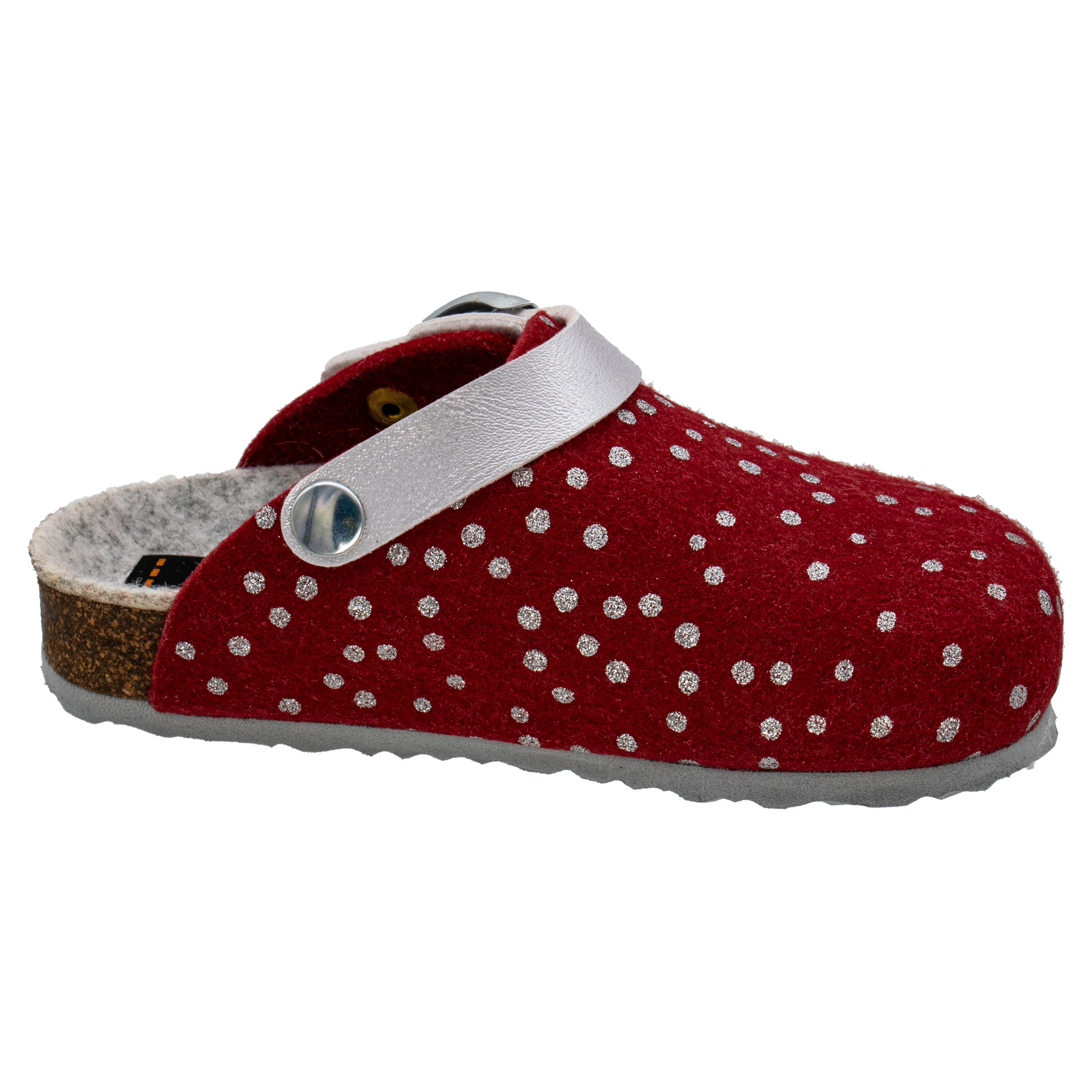 Fischer-Markenschuh Shetland Pantoffel aus Filz, mit Filzfutter, mit gepolstertes Fußbett