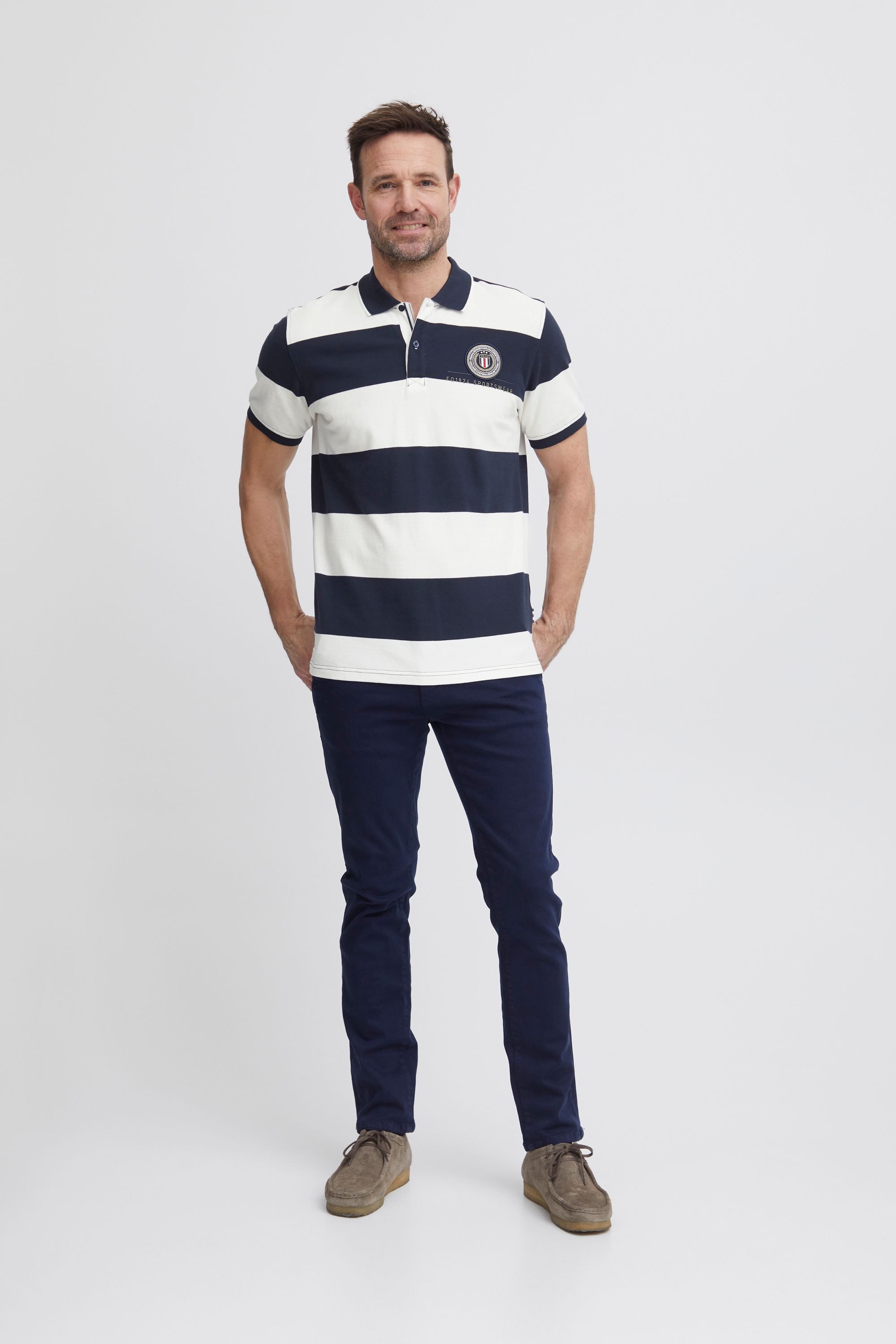 FQ1924 Poloshirt FQPeter stripe polo shirt günstig online kaufen