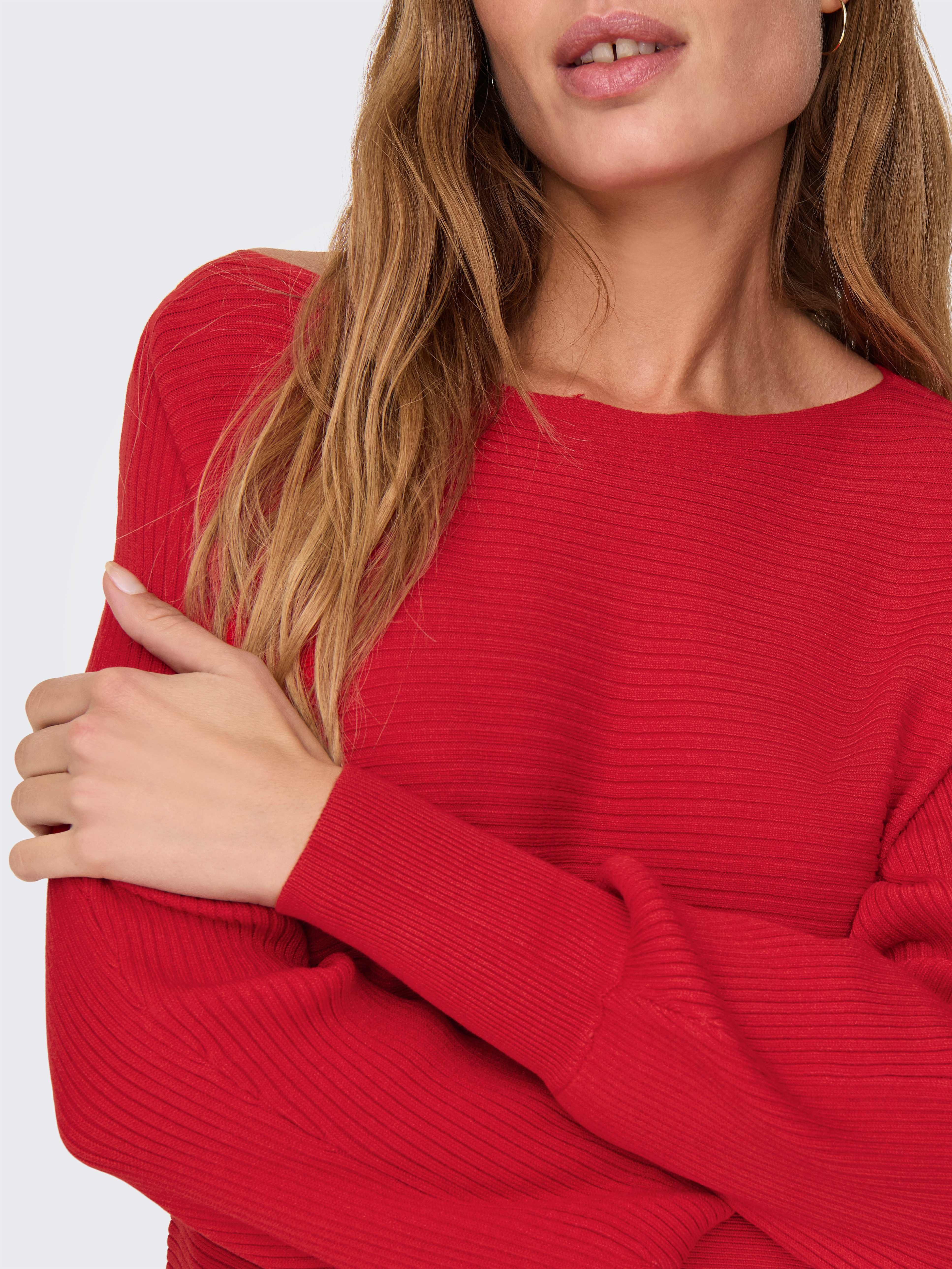 ONLY Strickpullover ONLADALINE L/S SHORT PULLO KNT NOOS Viskosemischung, regular fit