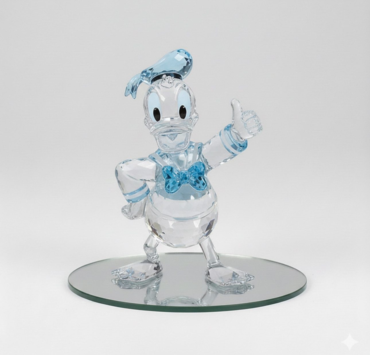 Disney Dekofigur Kristallfigur Donald Duck Sammelfigur im Swarovski-Stil Enesco