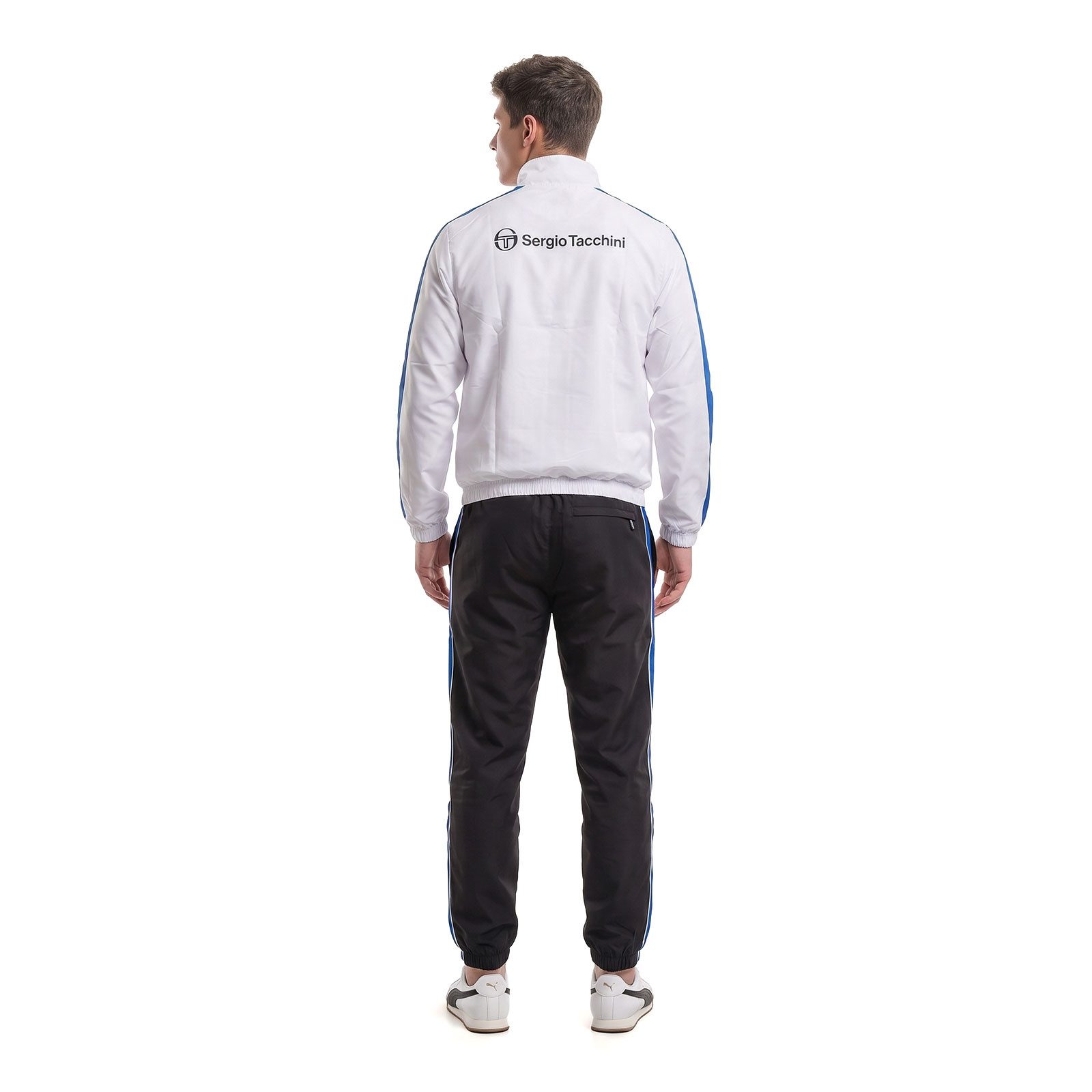 Sergio Tacchini Trainingsanzug Trainingsanzug Sergio Tacchini Agave (2-tlg., Jacke und Hose), Streifendetails